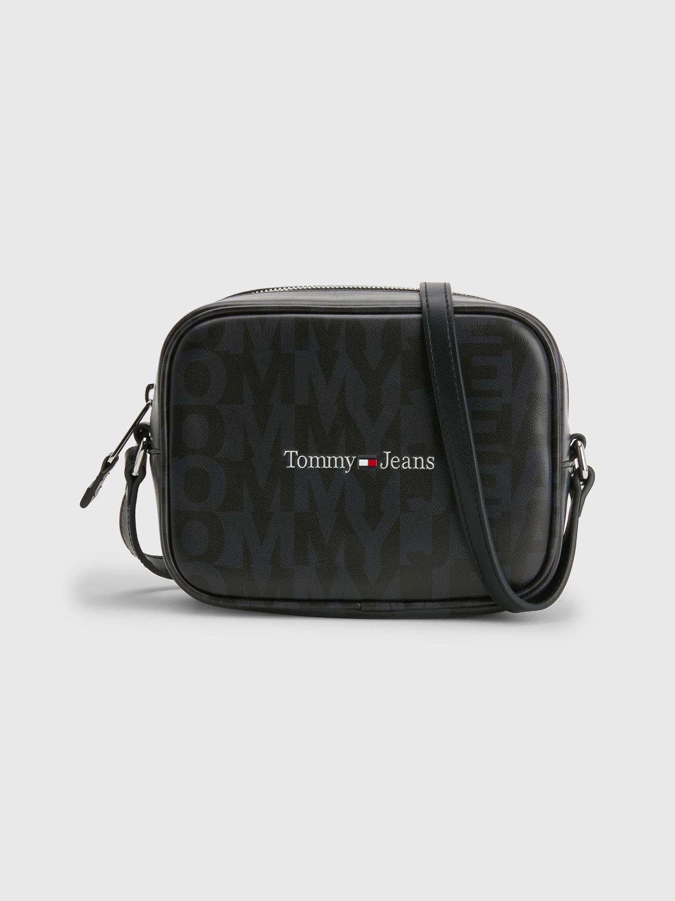 Bandolera Con Print Logo Negro Tommy Hilfiger-0
