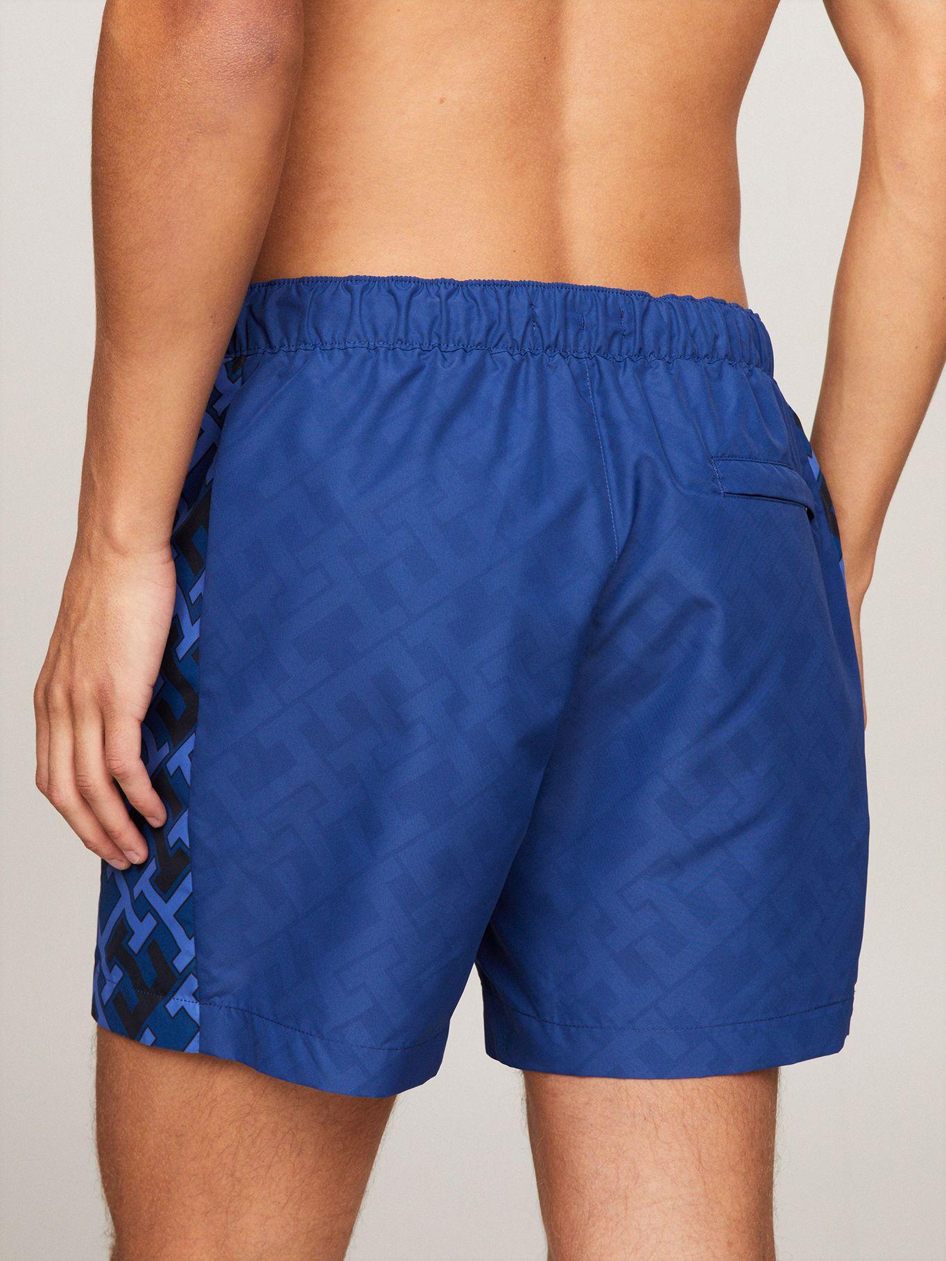 Traje De Baño Largo Medio Monogram Azul Tommy Hilfiger-2