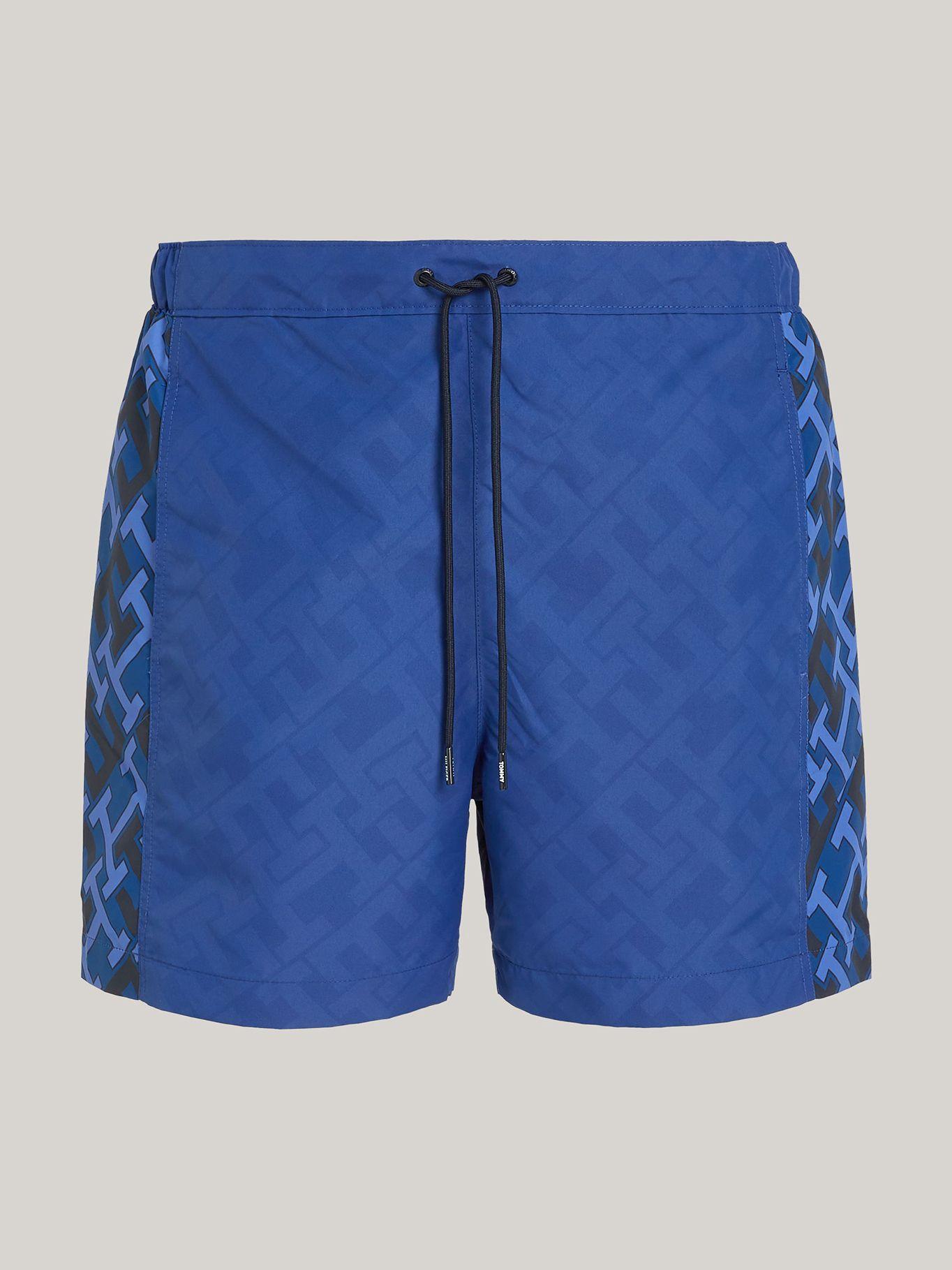 Traje De Baño Largo Medio Monogram Azul Tommy Hilfiger-4