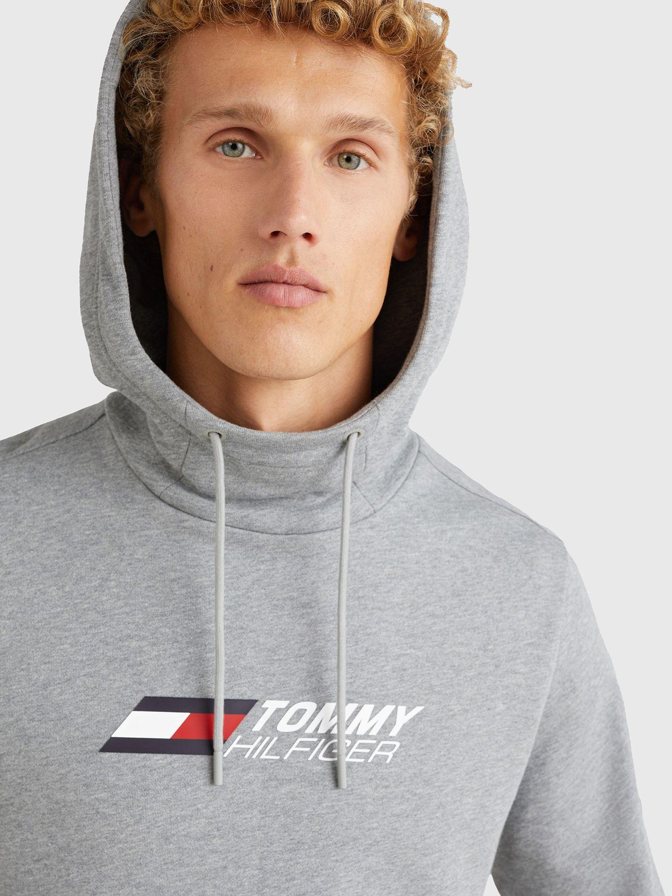 Polerón Sport Hoodie Essential Gris Tommy Hilfiger-3