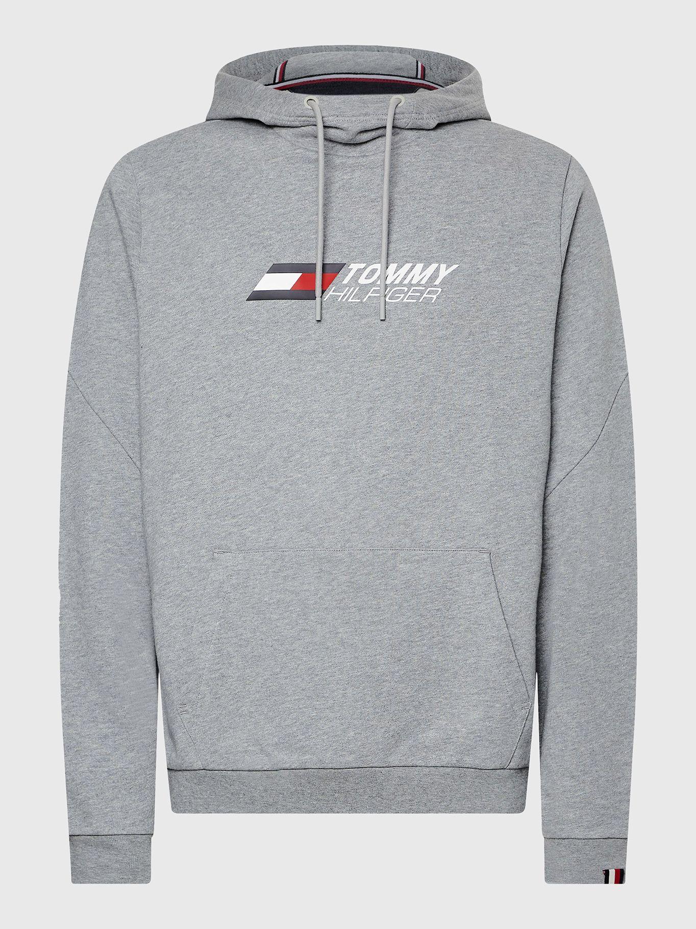 Polerón Sport Hoodie Essential Gris Tommy Hilfiger-4