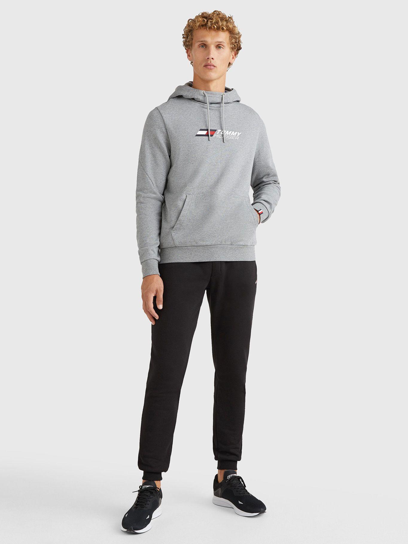 Polerón Sport Hoodie Essential Gris Tommy Hilfiger-1