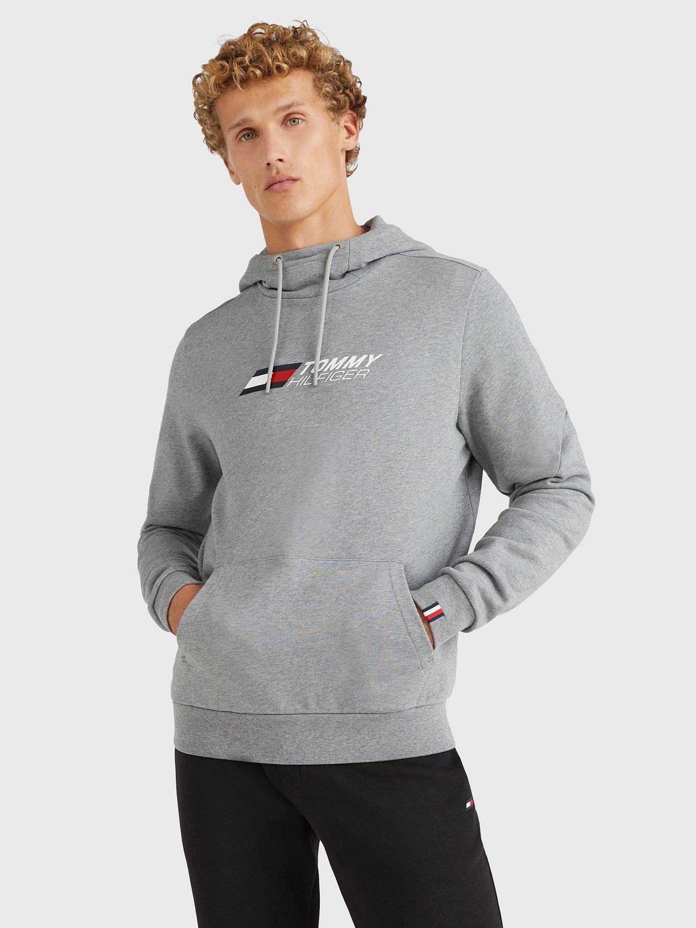 Polerón Sport Hoodie Essential Gris Tommy Hilfiger-0