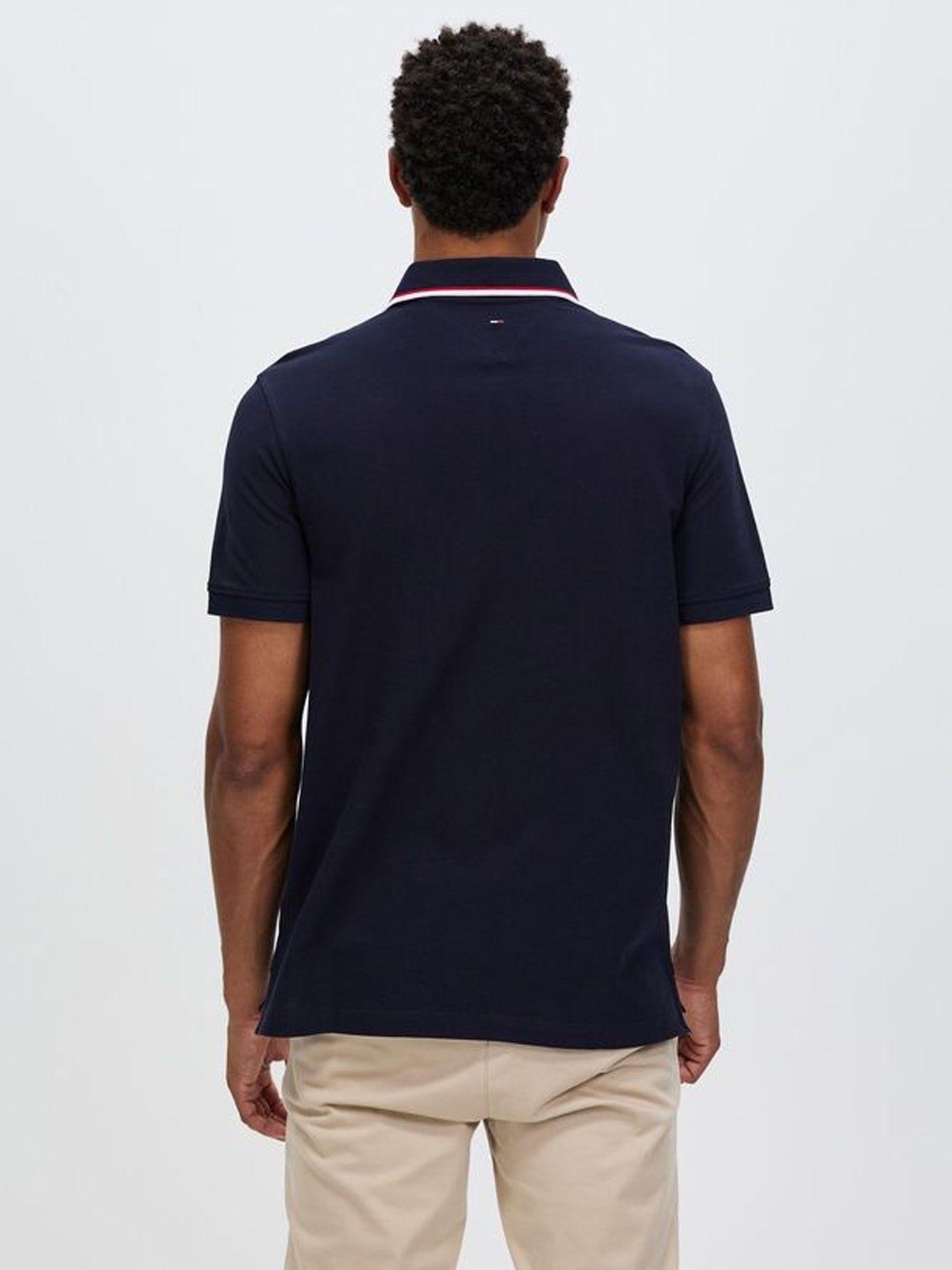 Polo Im Con Logo Bordado Azul Tommy Hilfiger-2