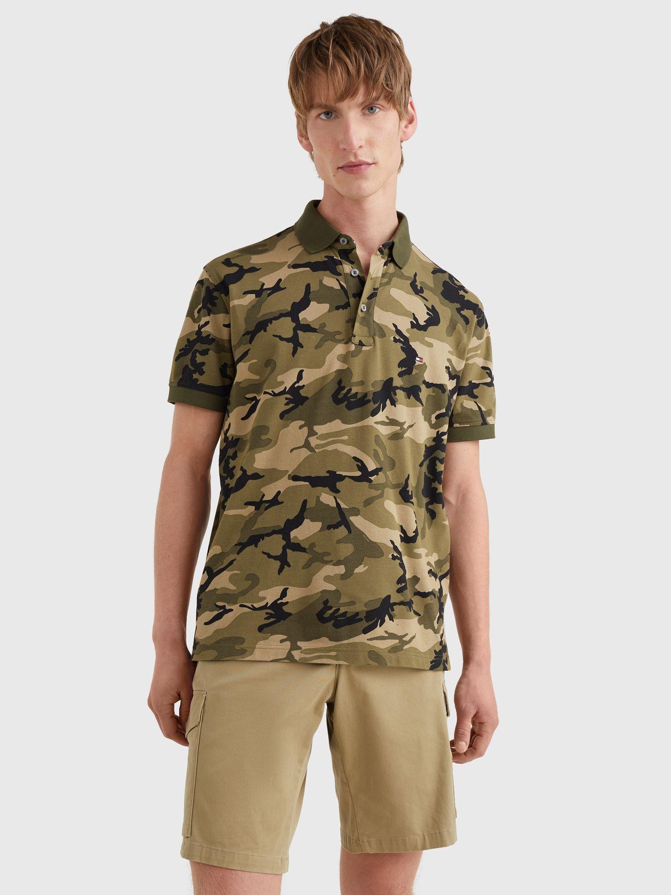 Polo Camo Print Verde Tommy Hilfiger JN2-0