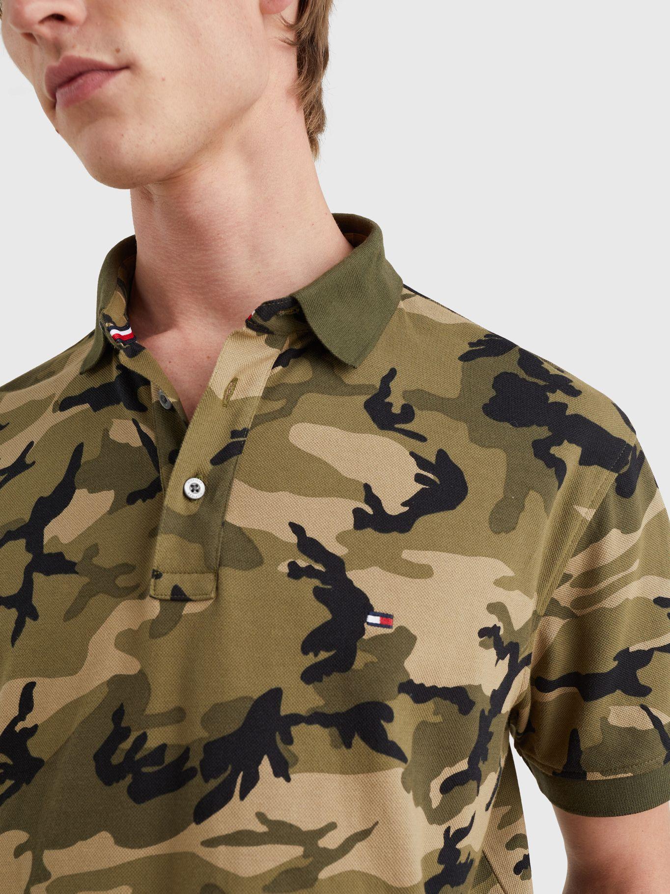 Polo Camo Print Verde Tommy Hilfiger JN2-2