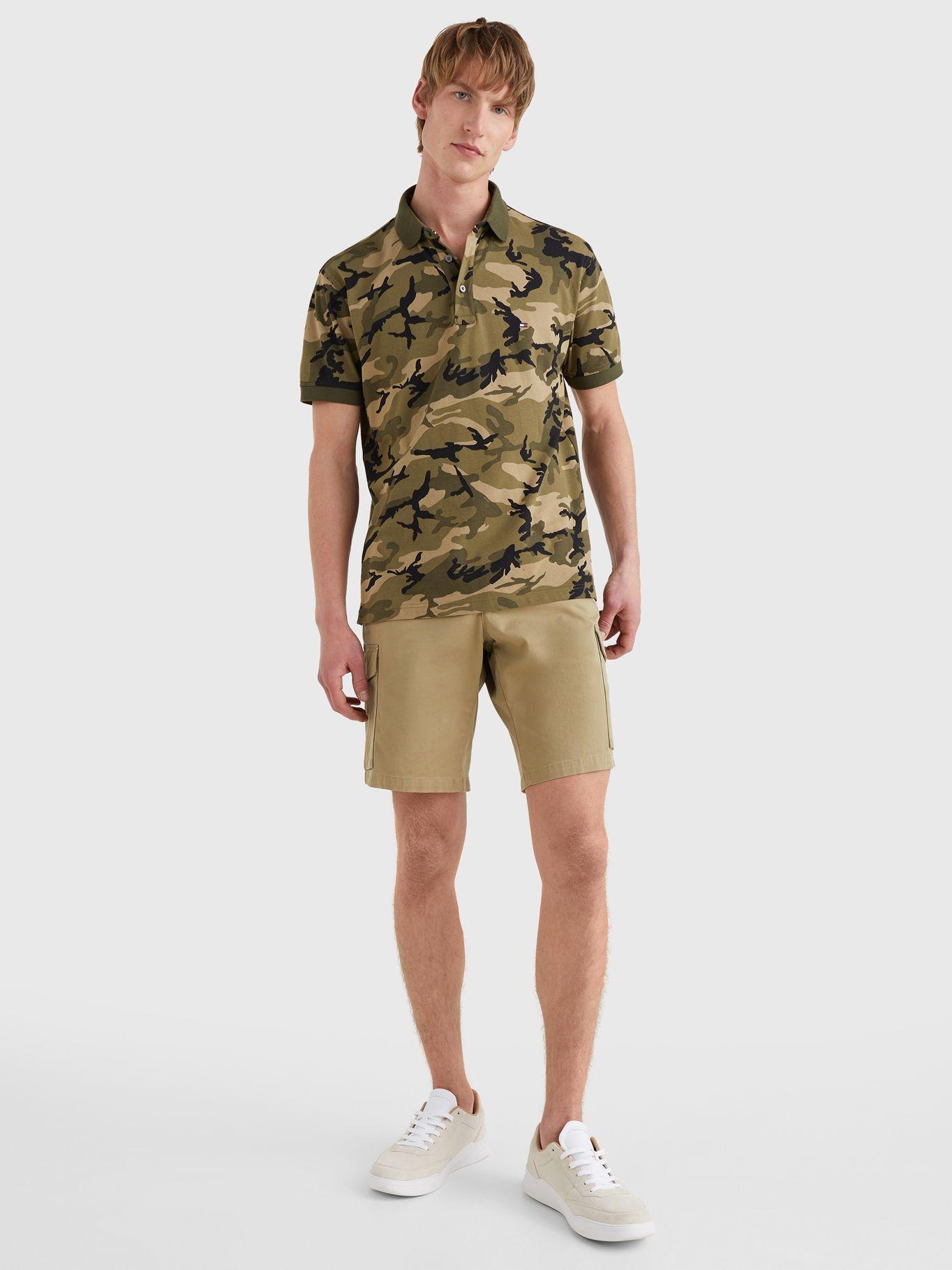Polo Camo Print Verde Tommy Hilfiger JN2-3