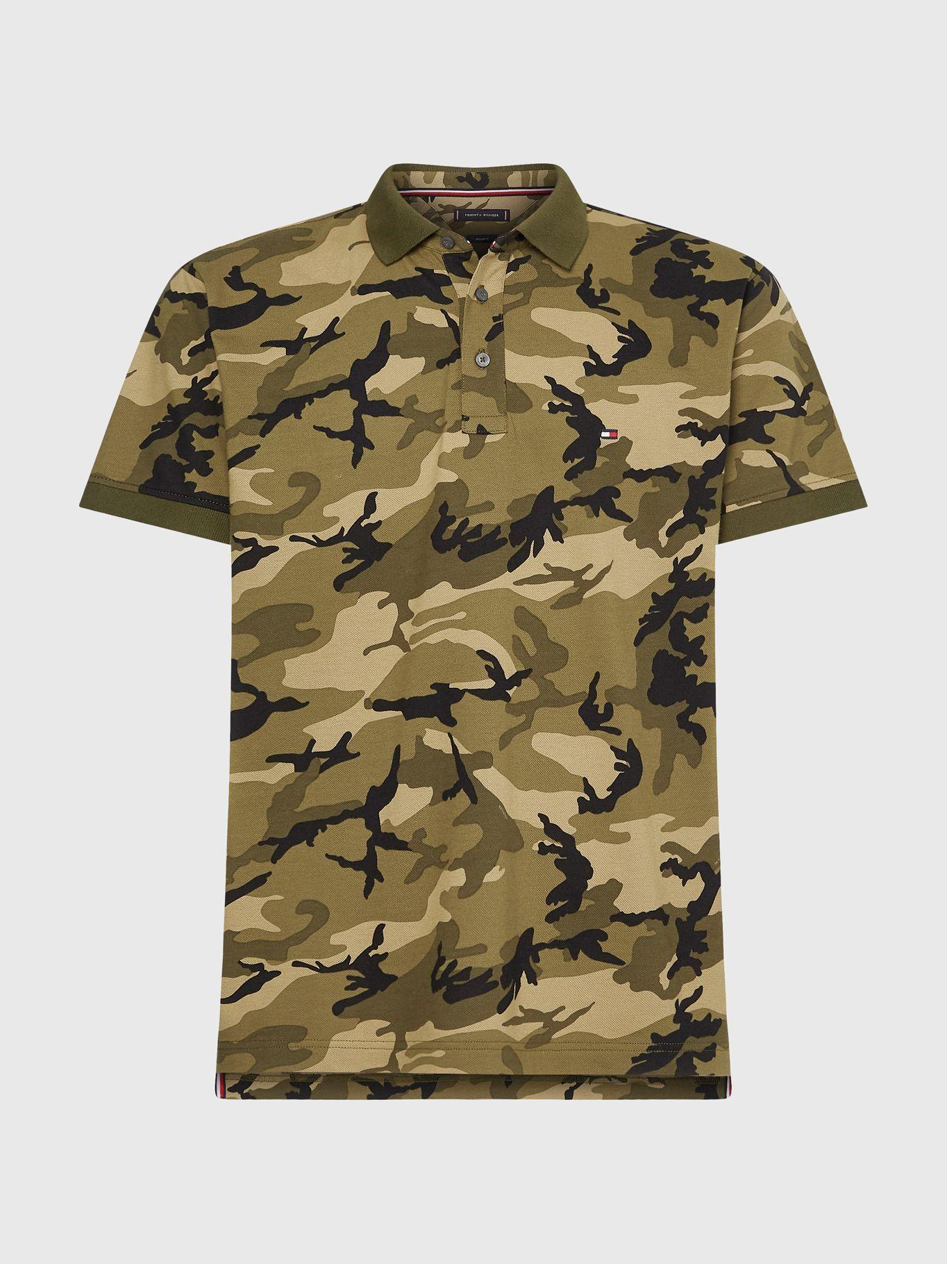 Polo Camo Print Verde Tommy Hilfiger JN2-4