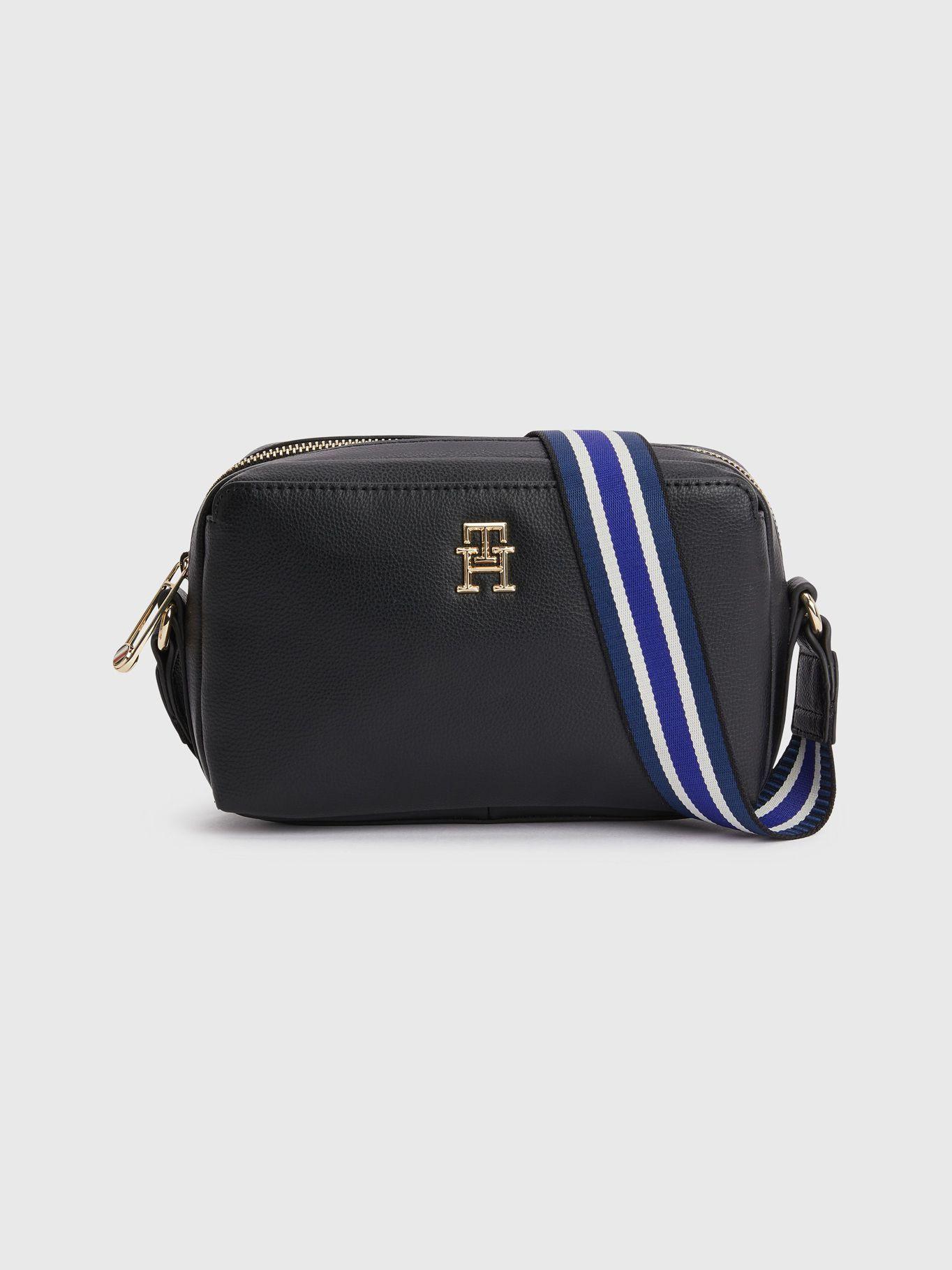 Cartera Monogram Con Stripe Negro Tommy Hilfiger-0