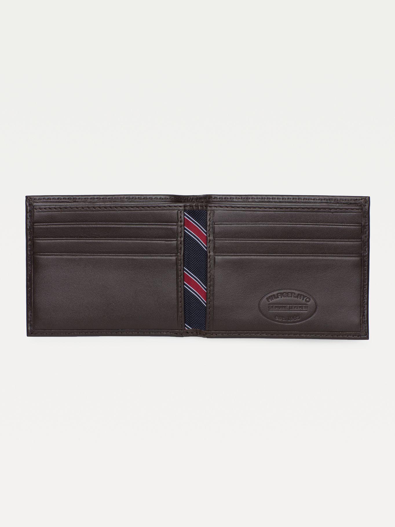 Billetera Eton De Cuero Café Tommy Hilfiger-2