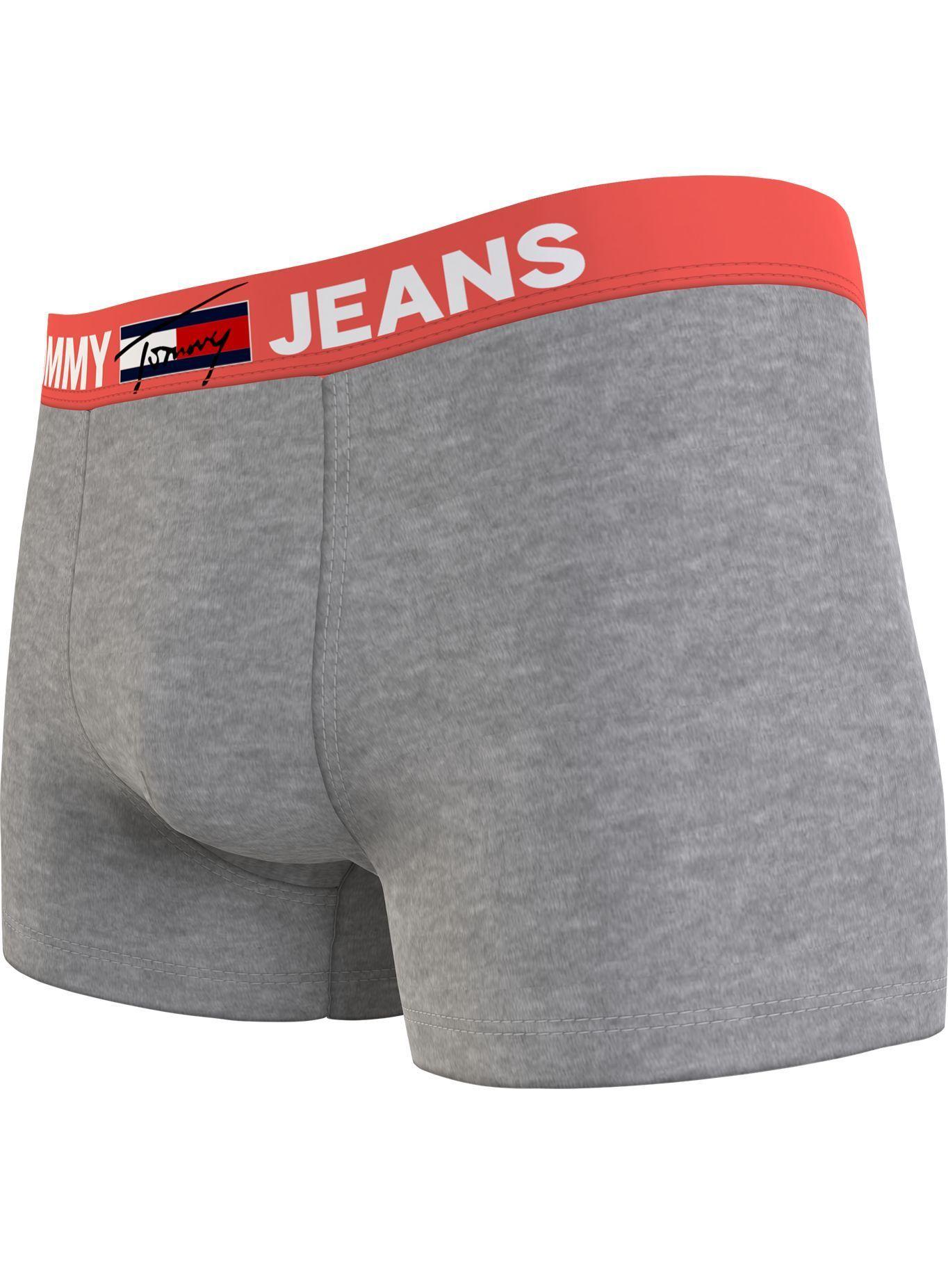 Calzoncillo Trunk Algodón Con Logo Gris Tommy Hilfiger-2