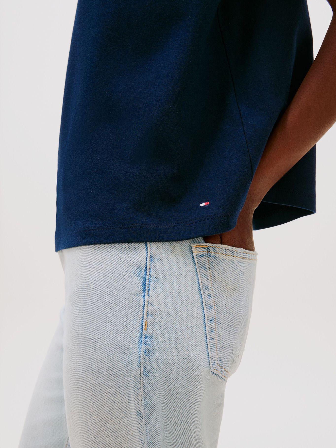 Polera Corporate Logo Azul Tommy Hilfiger-3