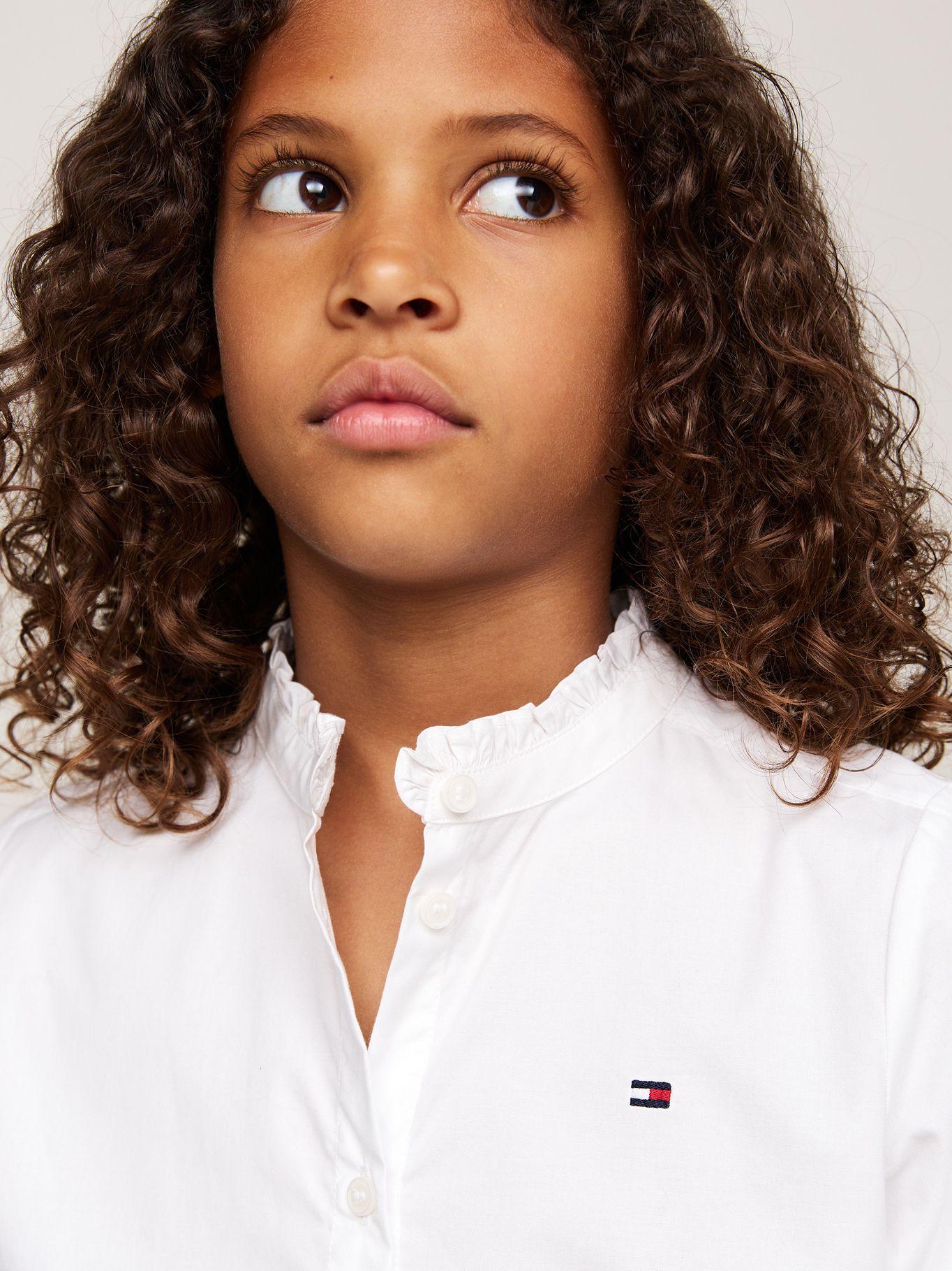 Blusa Con Cuello De Volantes Blanco Tommy Hilfiger-3