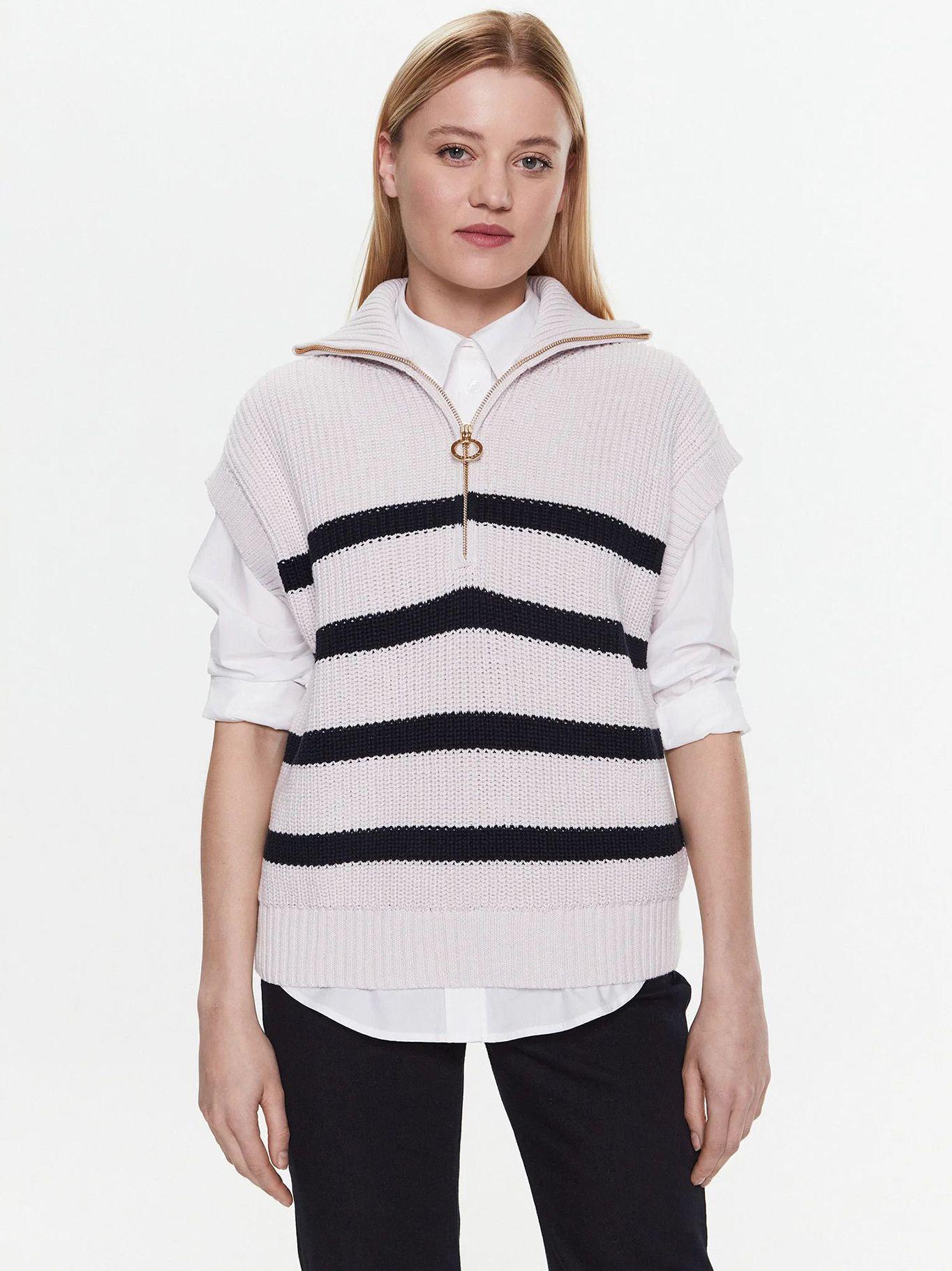 Sweater Vest Con Cierre Beige Tommy Hilfiger-0