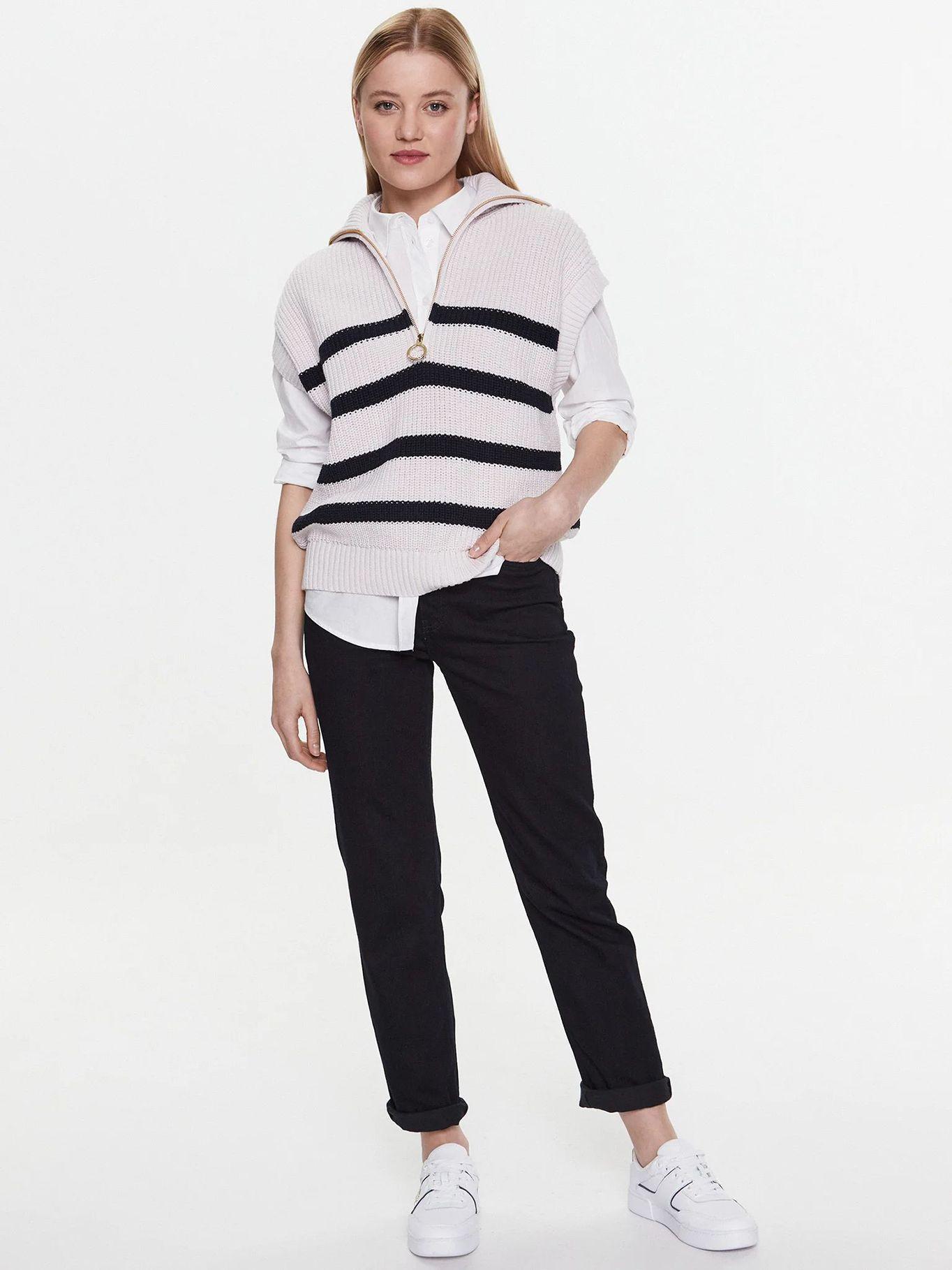 Sweater Vest Con Cierre Beige Tommy Hilfiger-1