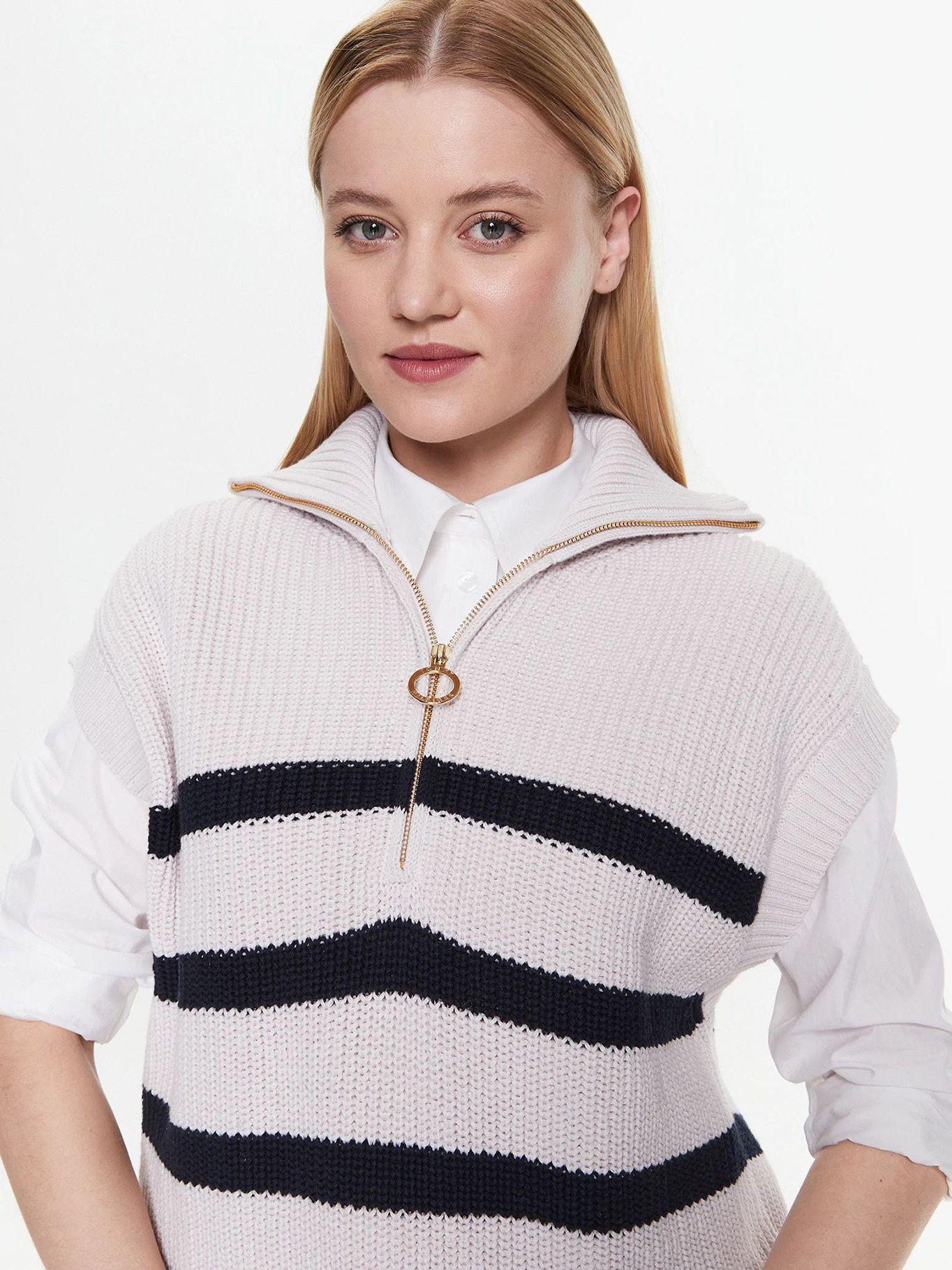 Sweater Vest Con Cierre Beige Tommy Hilfiger-3