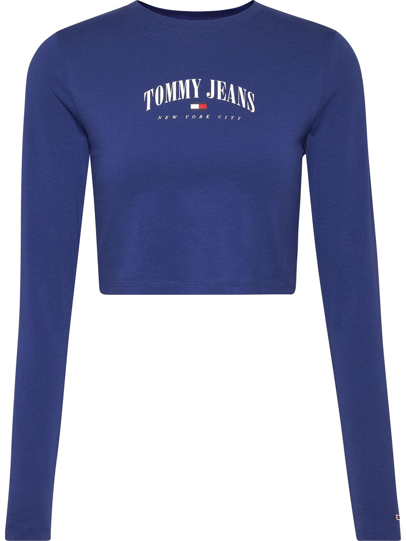 Polera Baby Crop Essntial Logo Azul Tommy Hilfiger-0