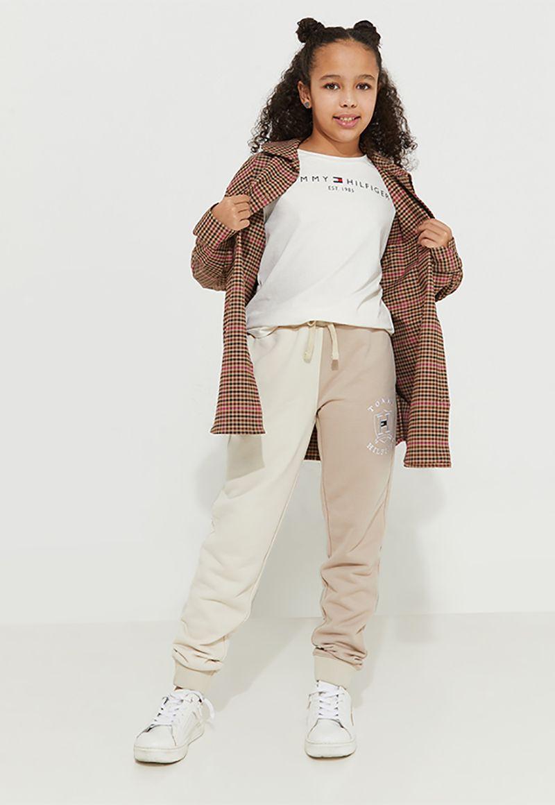 Polera De Niña Essential Cotton Blanco Tommy Hilfiger-1