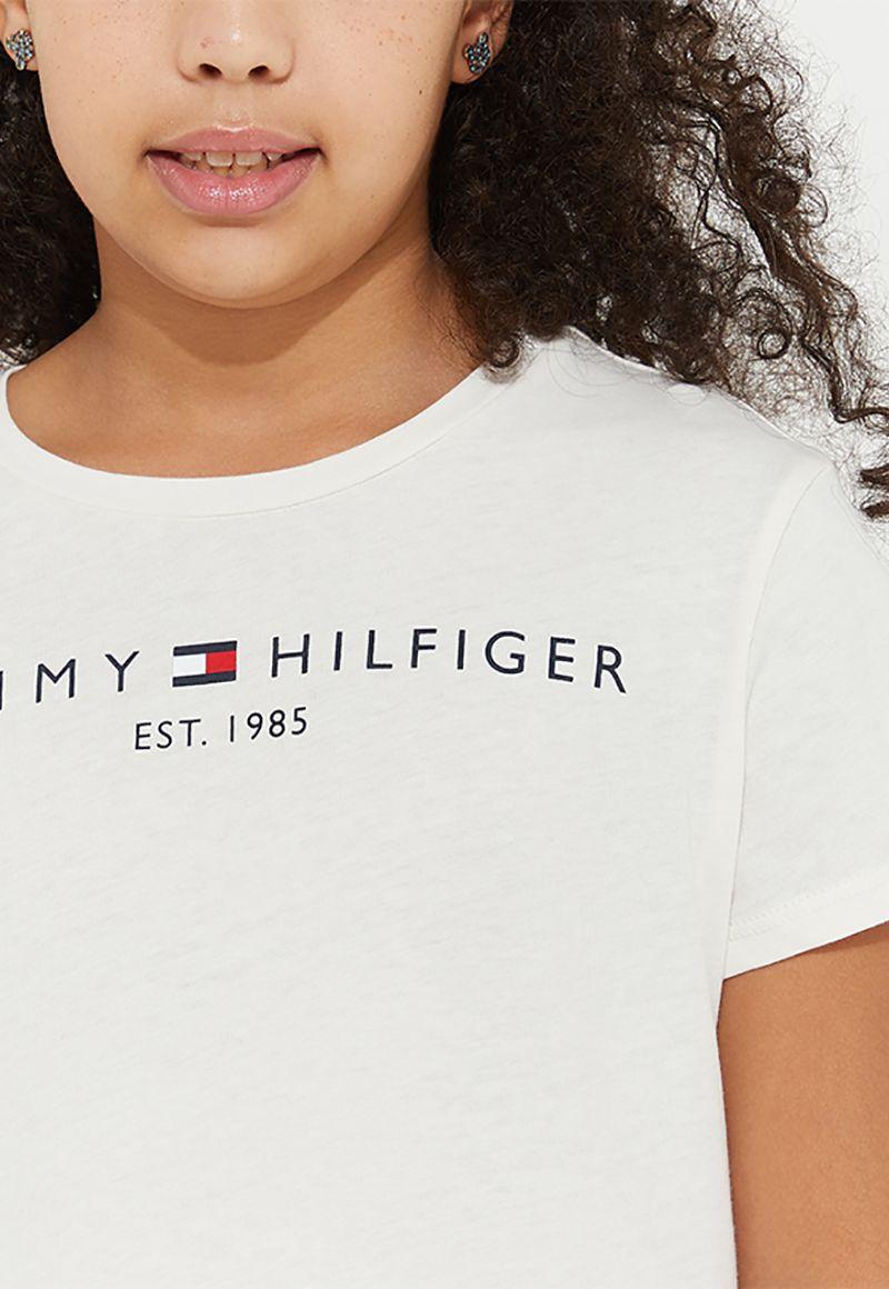 Polera De Niña Essential Cotton Blanco Tommy Hilfiger-3