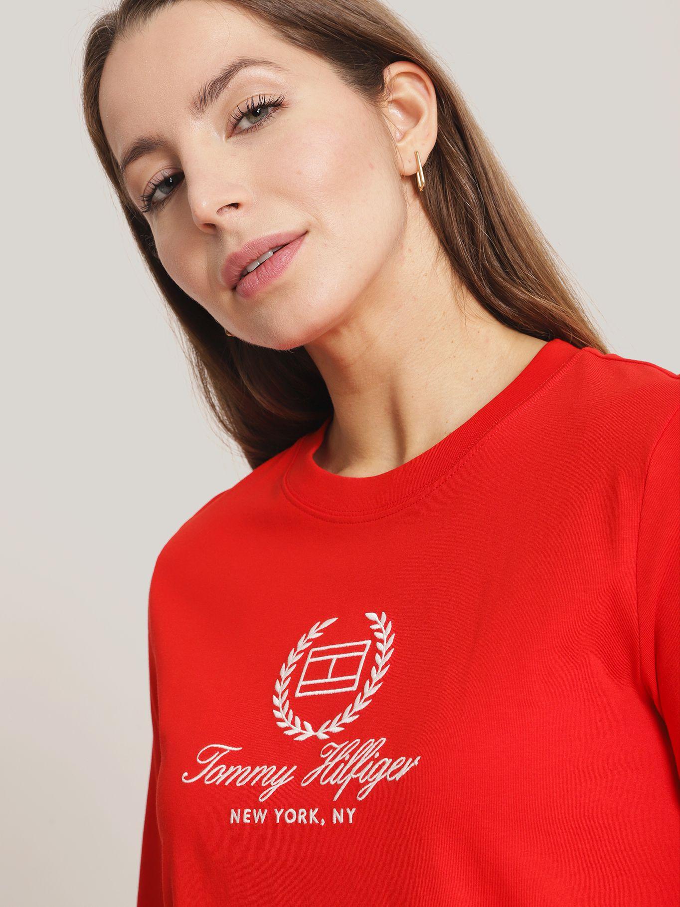 Polera Flag Logo Regular Fit Rojo Tommy Hilfiger-3