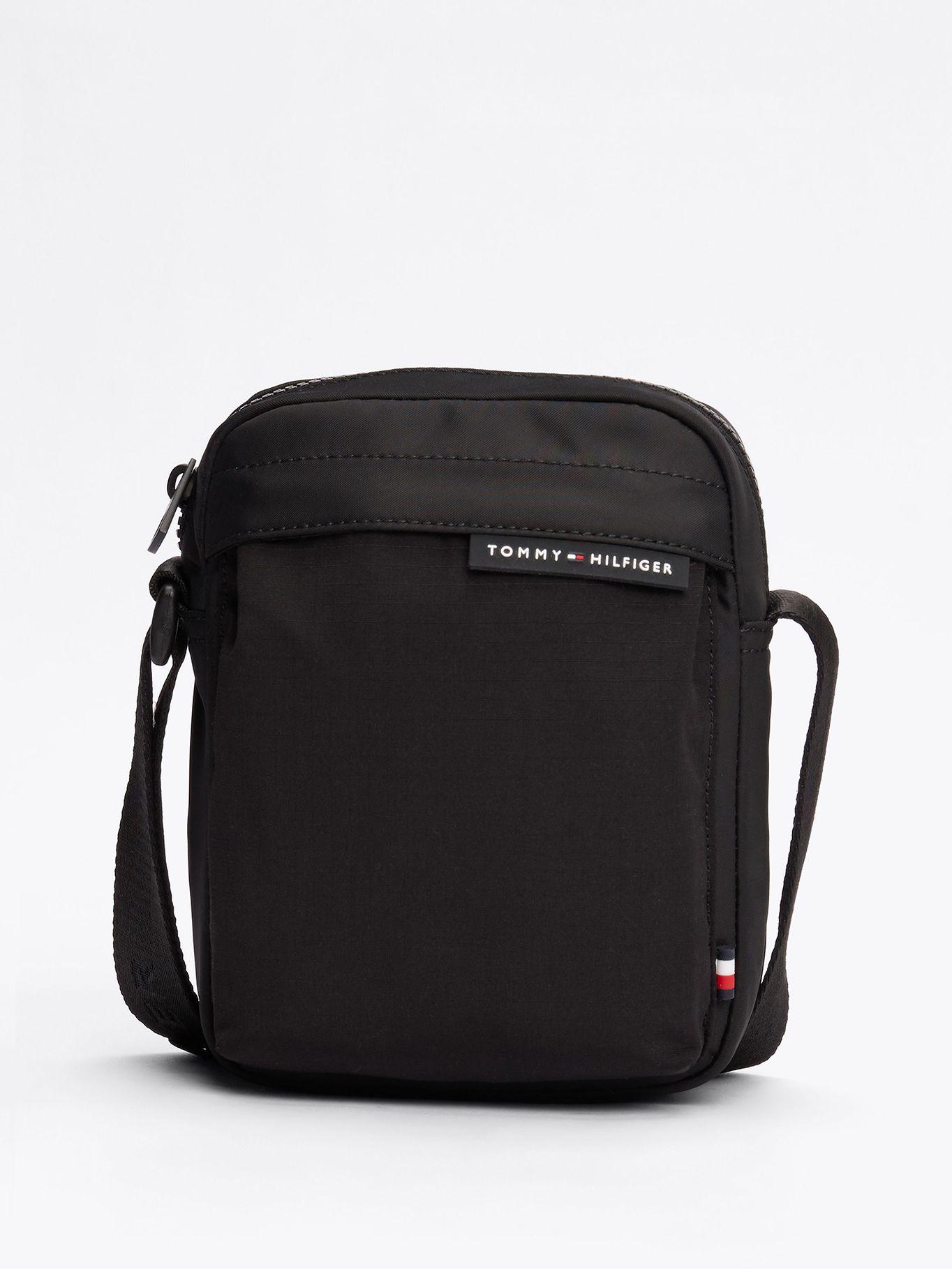 Bolso Reporter Logo Engomado BDS Negro Tommy Hilfiger-0