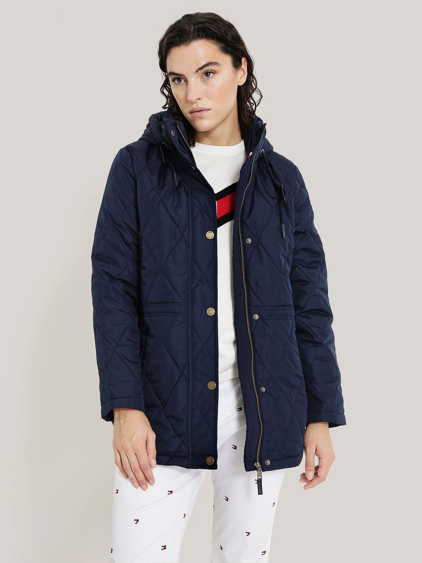 PARKA QUILTED GORRO Y CIERRE AZUL TOMMY HILFIGER-0