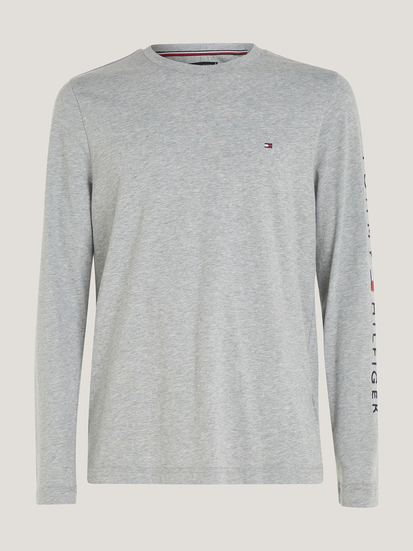 Polera Essential Flag Logo Gris Tommy Hilfiger-4