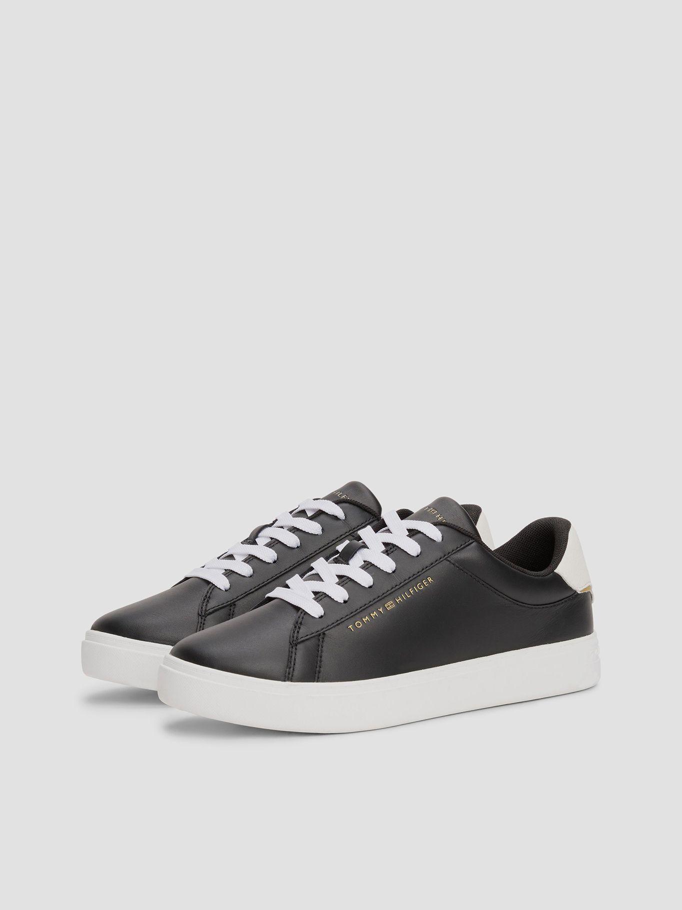 Zapatillas Tenis Essential Cuero Negro Tommy Hilfiger-0