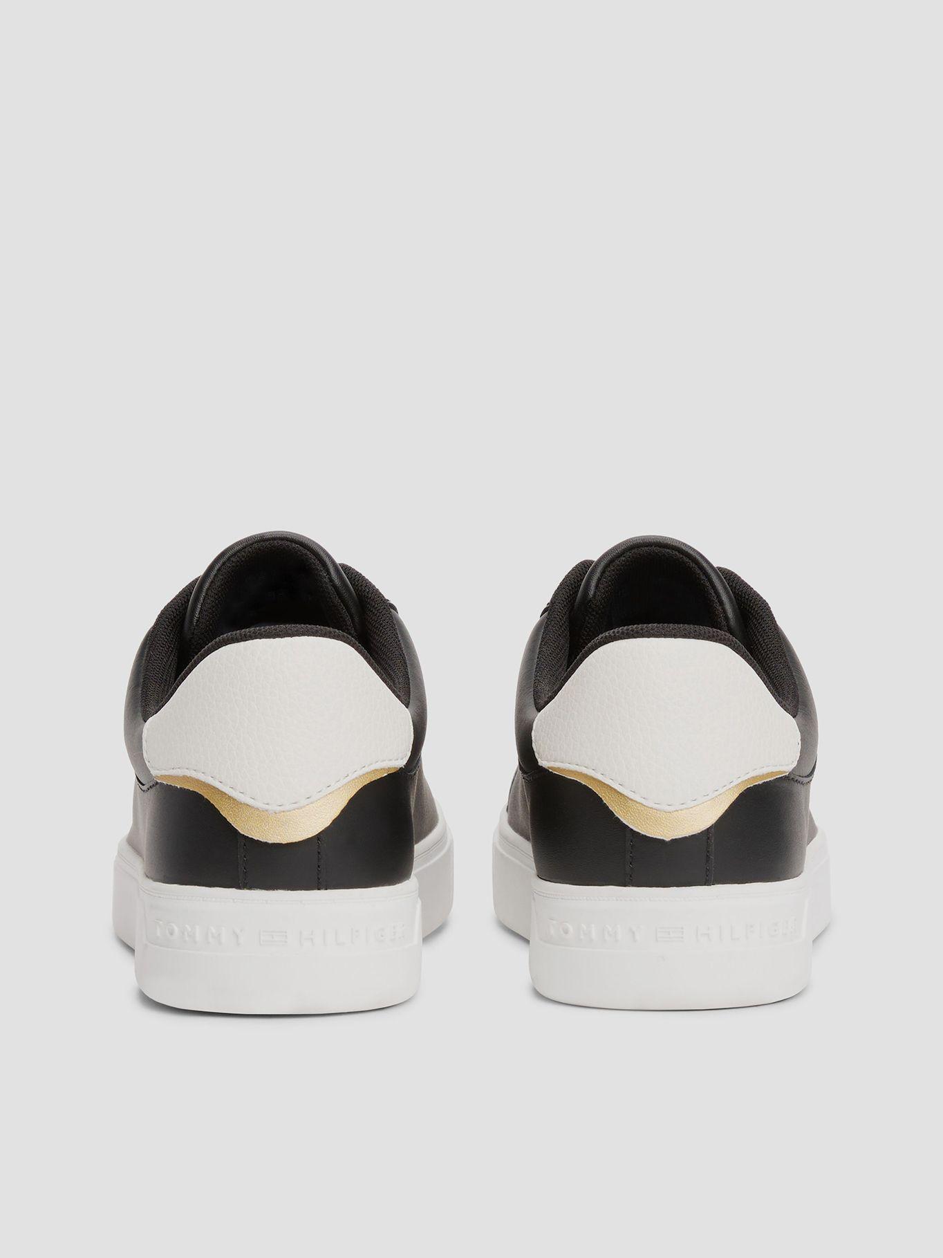 Zapatillas Tenis Essential Cuero Negro Tommy Hilfiger-1