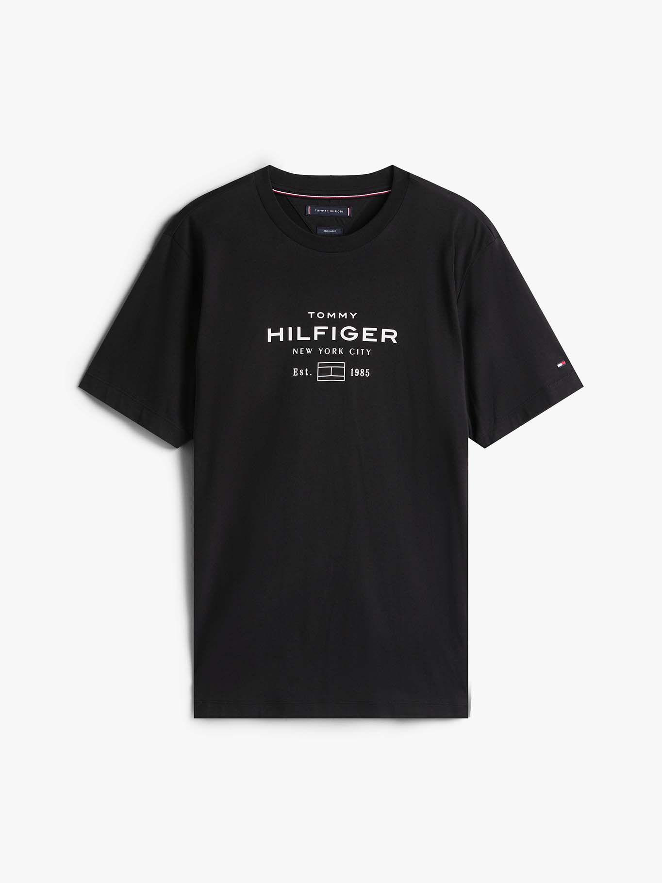 Polera Stack Graphic Logo Negro Tommy Hilfiger-4