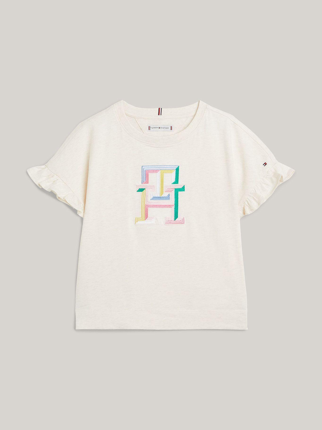 Polera Con Manga Con Volantes Beige Tommy Hilfiger-4