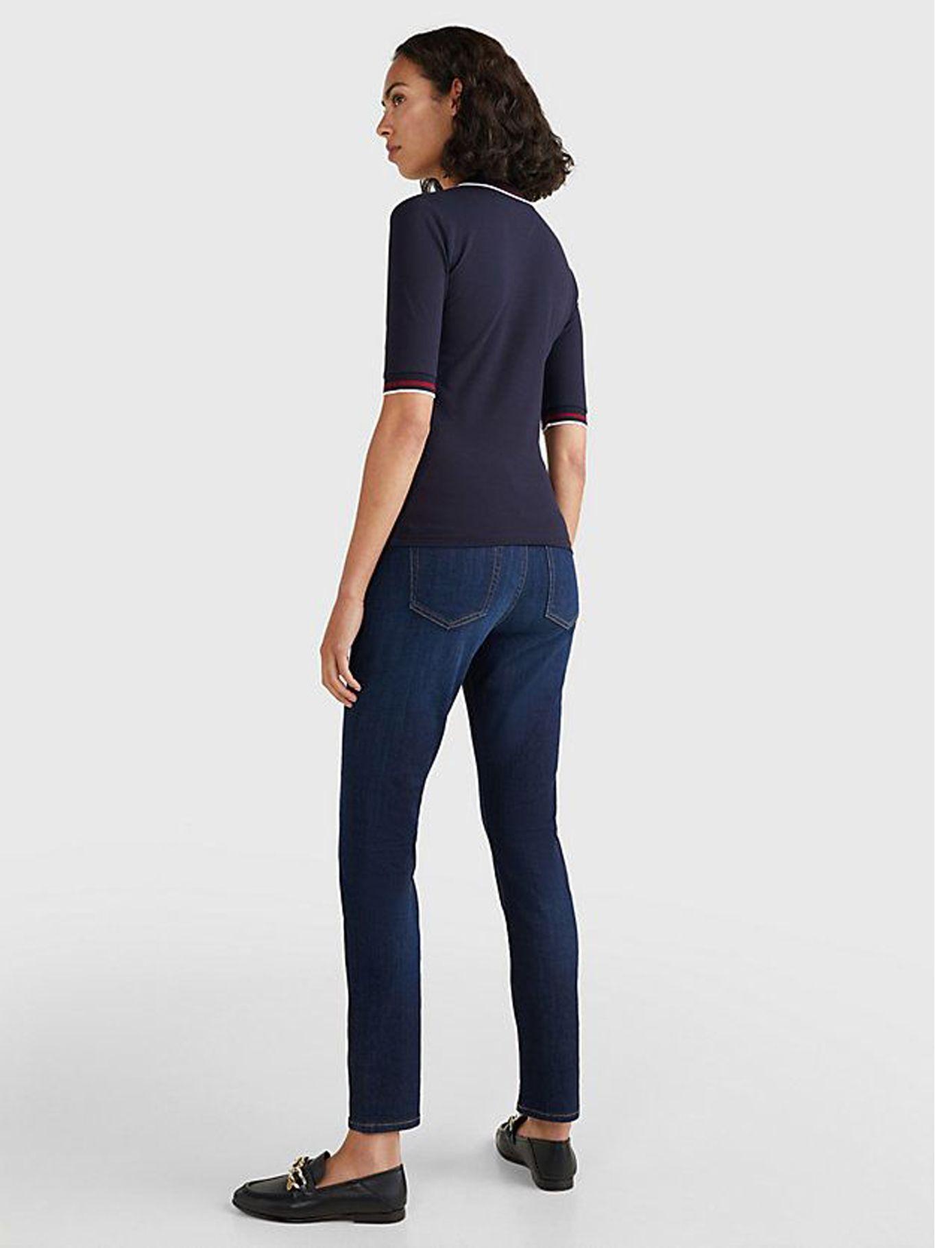 Polo Global Stripe Y Cierre Azul Tommy Hilfiger-2