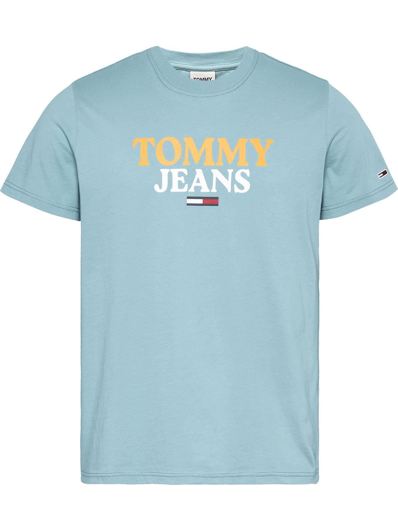 Polera Graphic Logo Celeste Tommy Jeans JN2-0