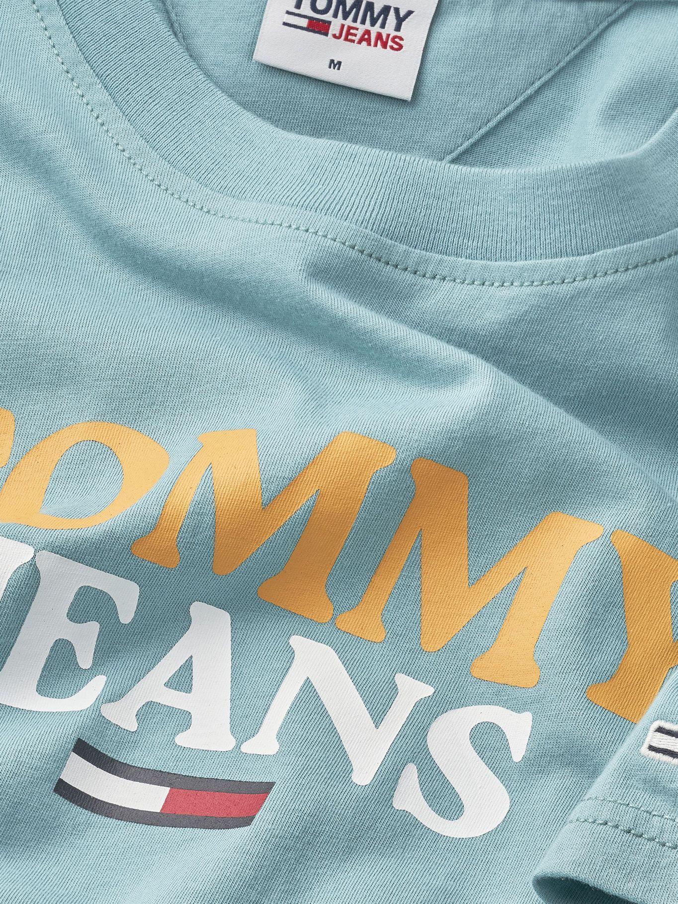 Polera Graphic Logo Celeste Tommy Jeans JN2-2