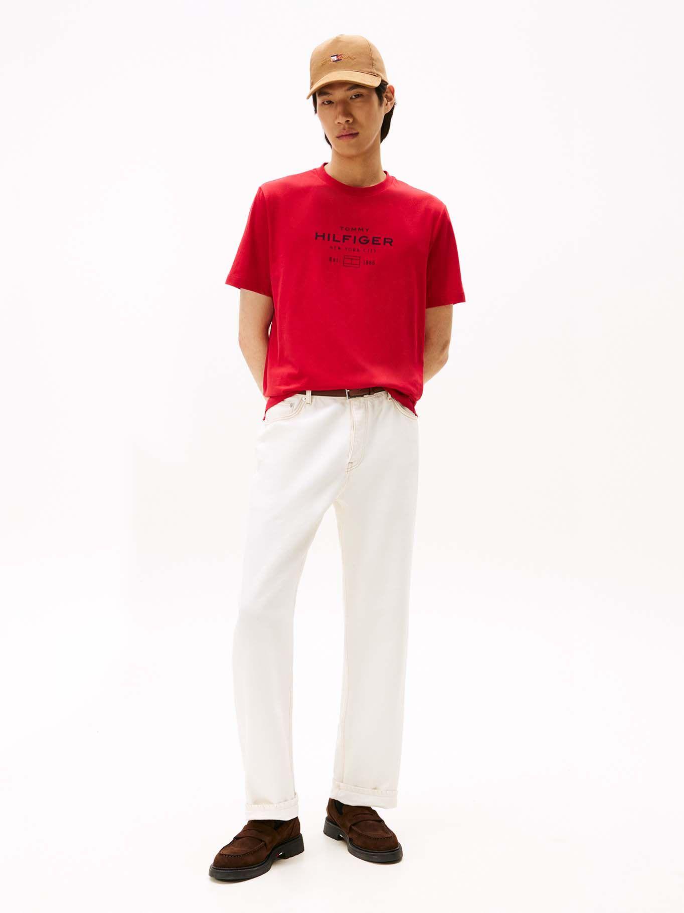 Polera Stack Graphic Logo Rojo Tommy Hilfiger-1