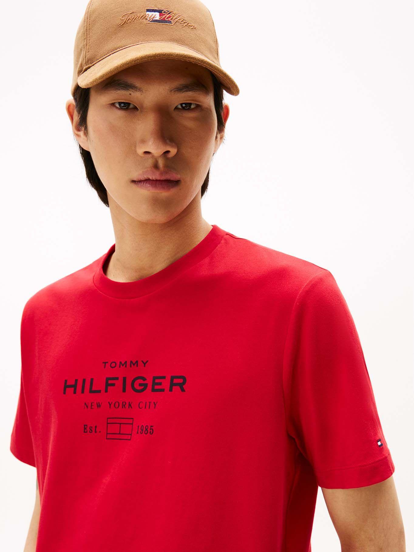 Polera Stack Graphic Logo Rojo Tommy Hilfiger-3