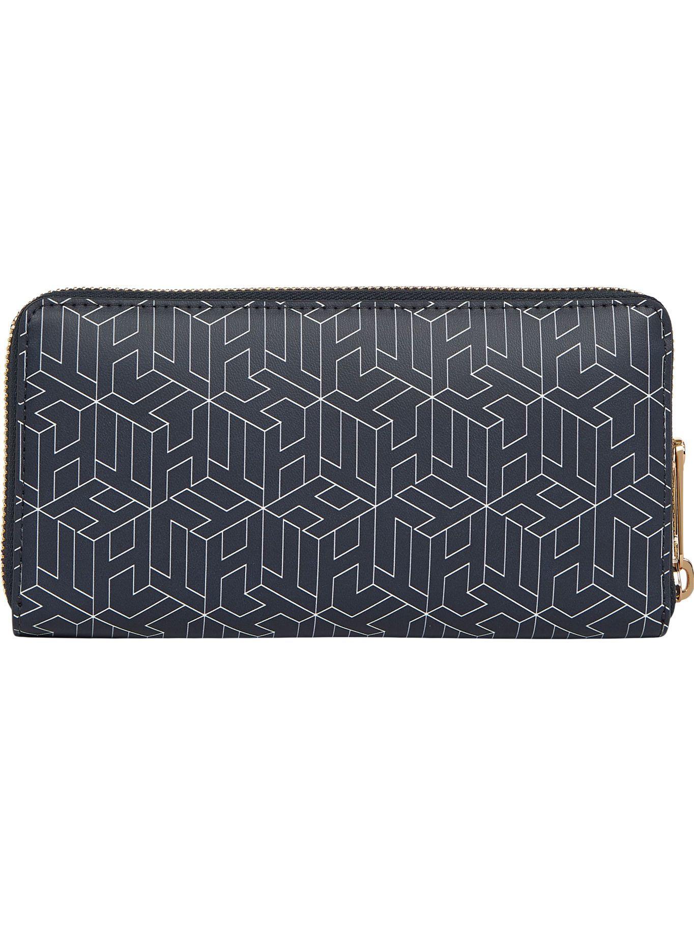 Billetera Iconic Monogram Print Azul Tommy Hilfiger-1
