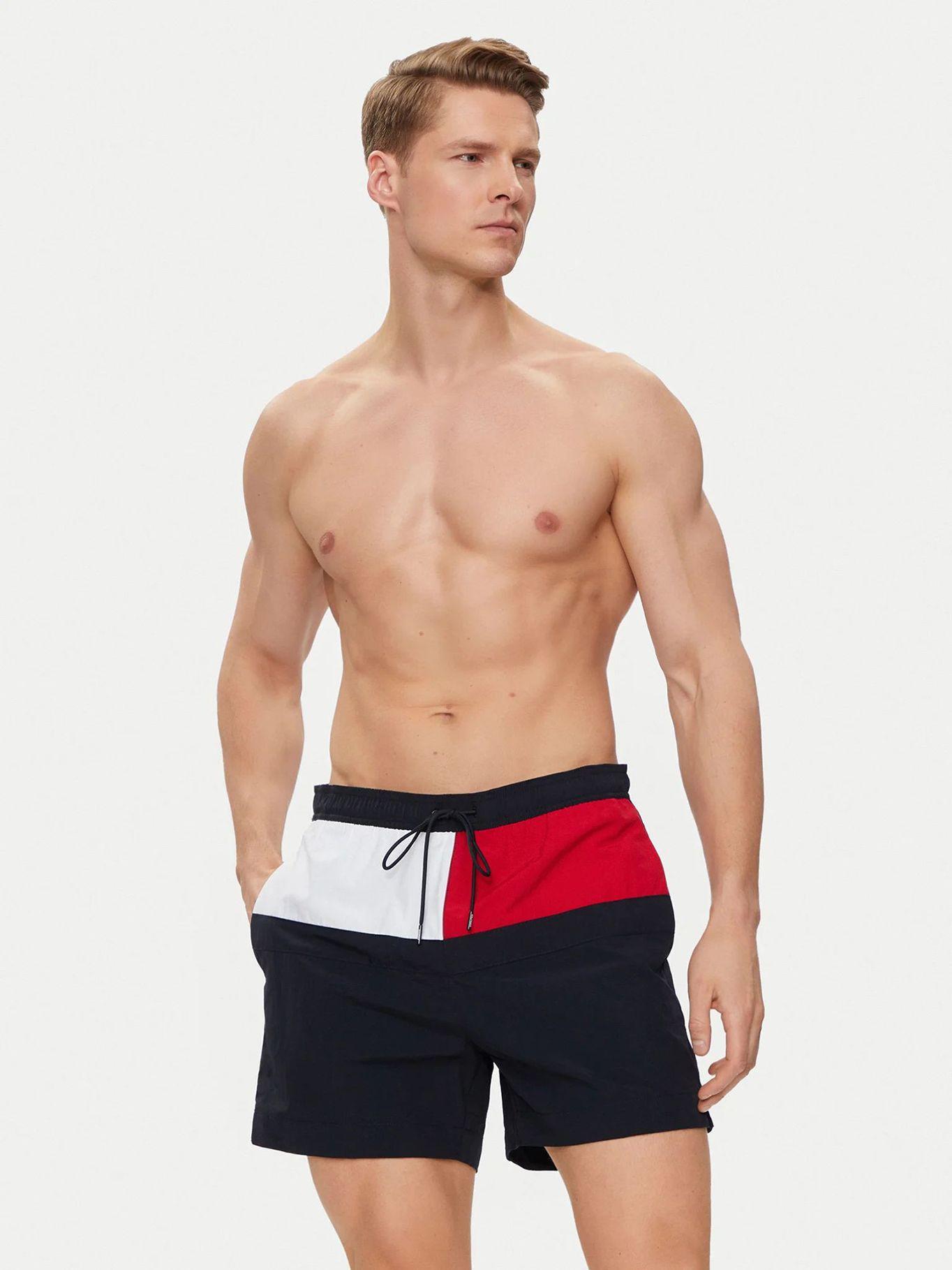 Traje De Baño Largo Con Logo Multicolor Tommy Hilfiger-1