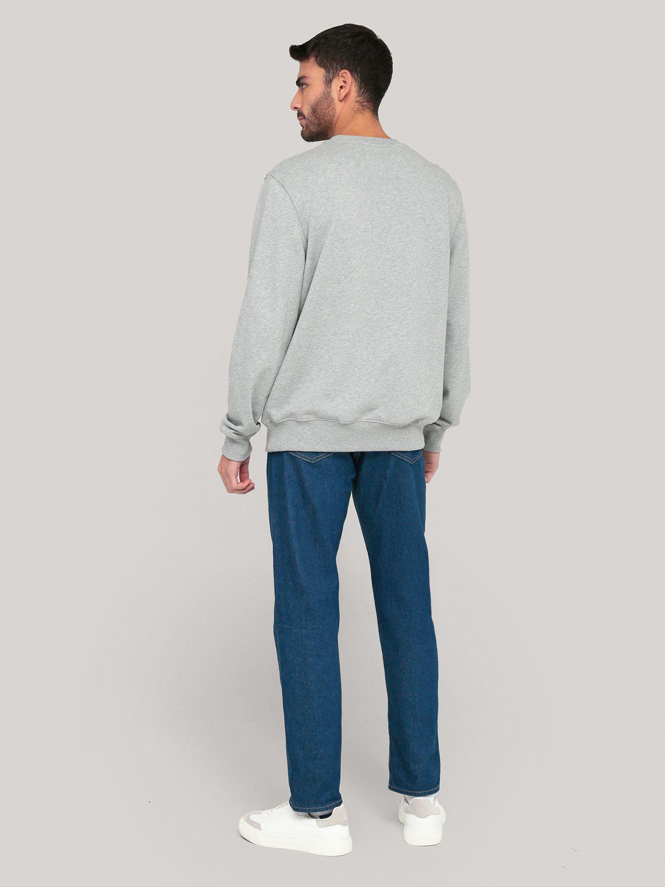Polerón Con Logo Bordado Gris Tommy Hilfiger-2