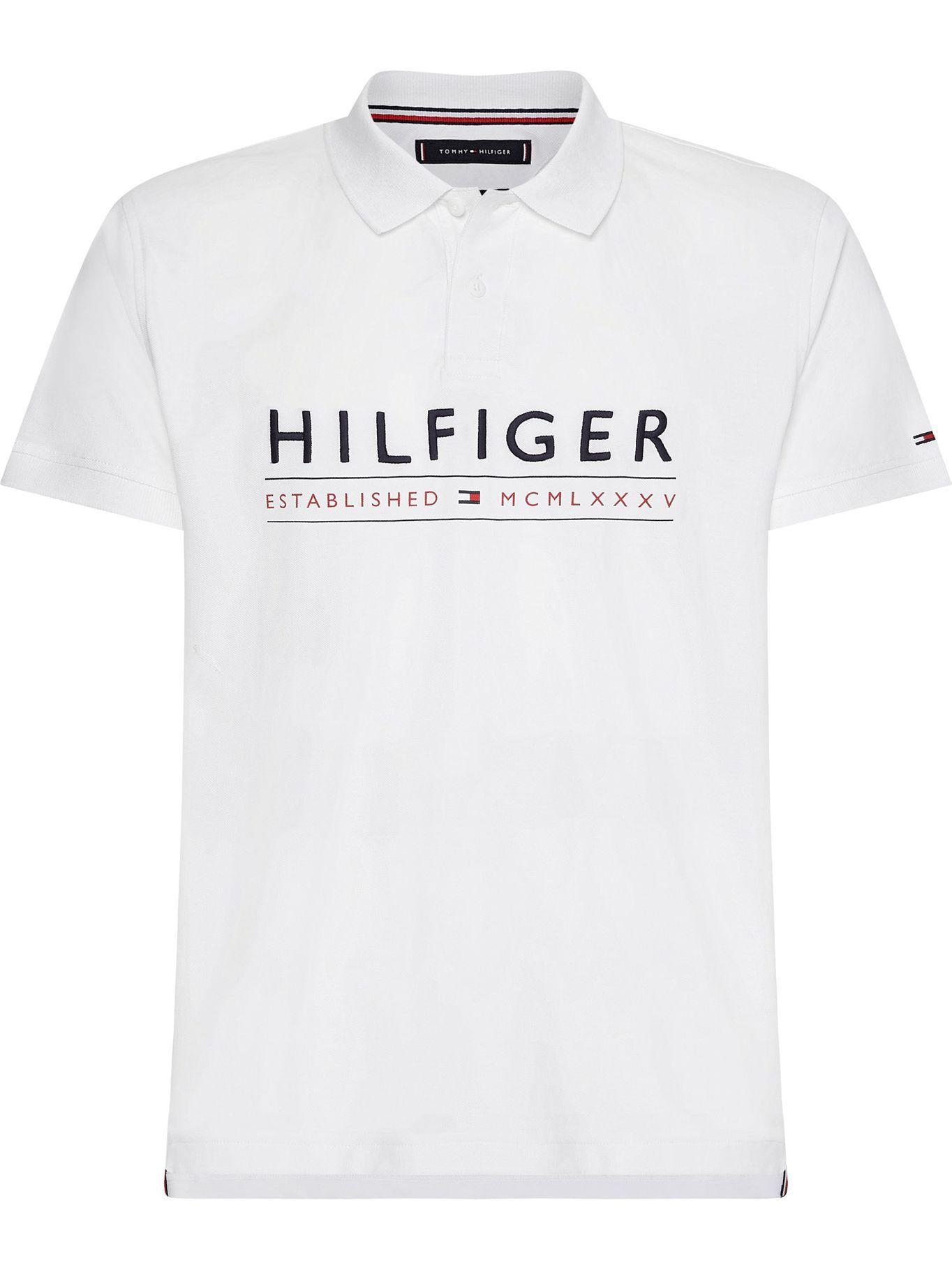 Polo Corporate Logo Regular Fit Blanco Tommy Hilfiger-0