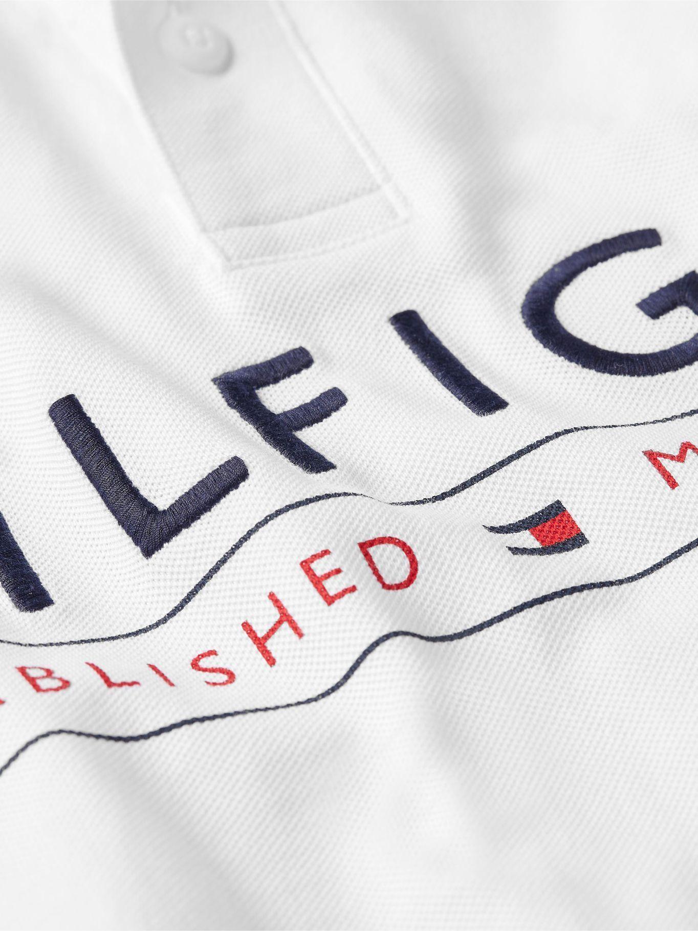 Polo Corporate Logo Regular Fit Blanco Tommy Hilfiger-4