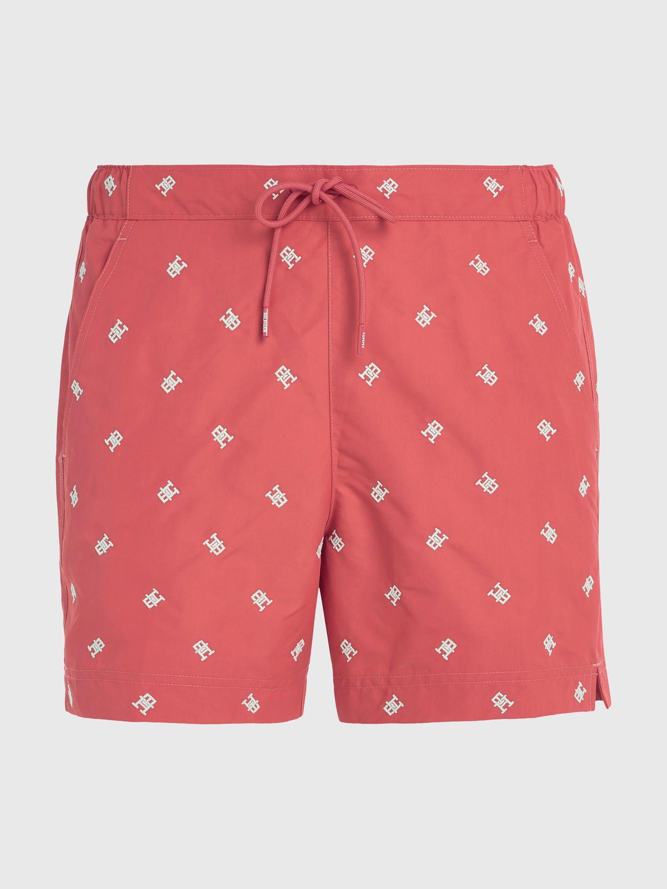 TRAJE DE BAÑO LOGO MONOGRAM ROSADO TOMMY HILFIGER-0