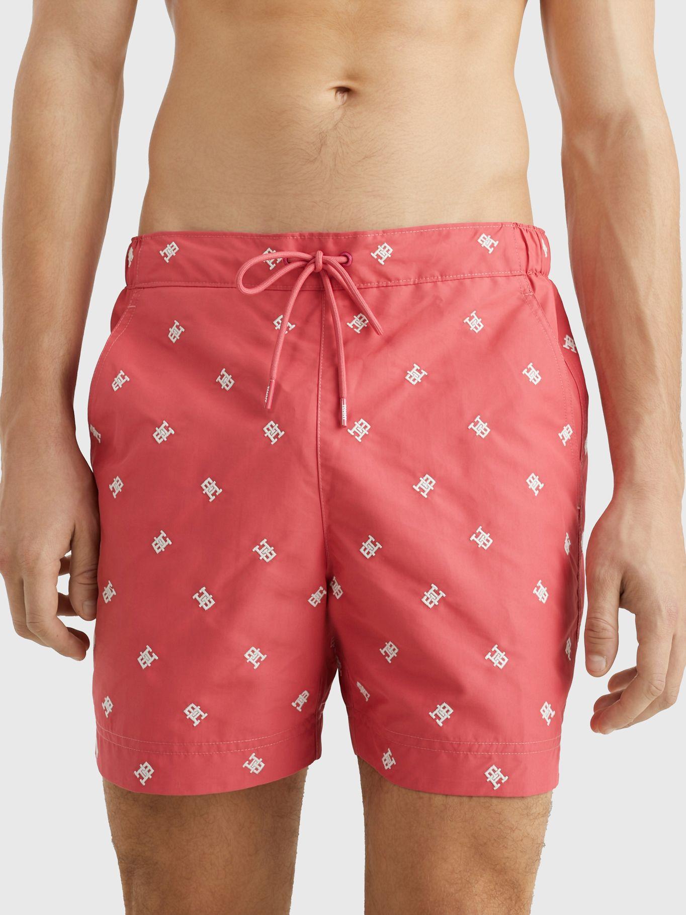 TRAJE DE BAÑO LOGO MONOGRAM ROSADO TOMMY HILFIGER-2