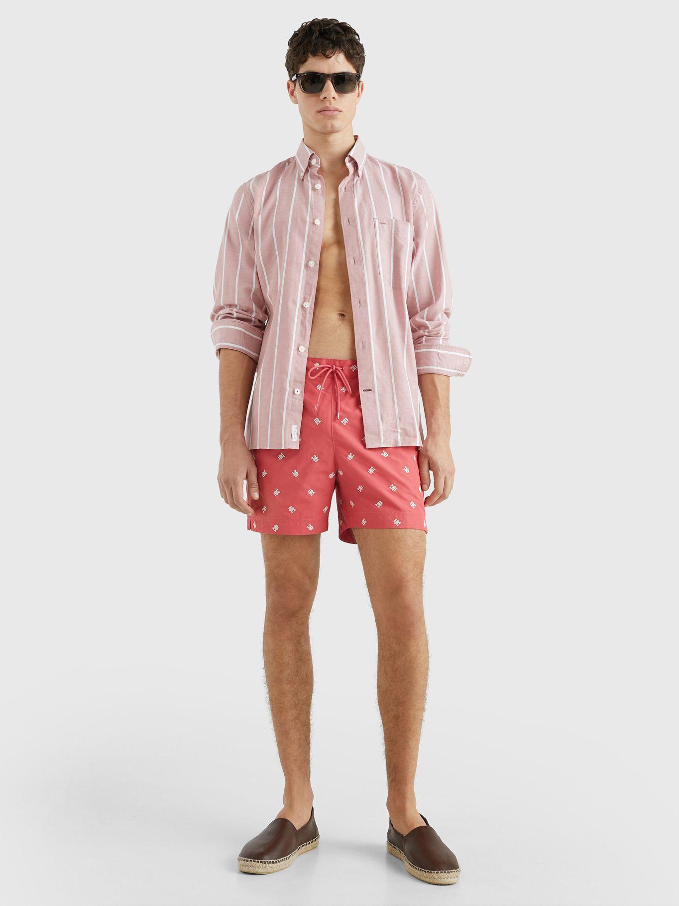 TRAJE DE BAÑO LOGO MONOGRAM ROSADO TOMMY HILFIGER-4