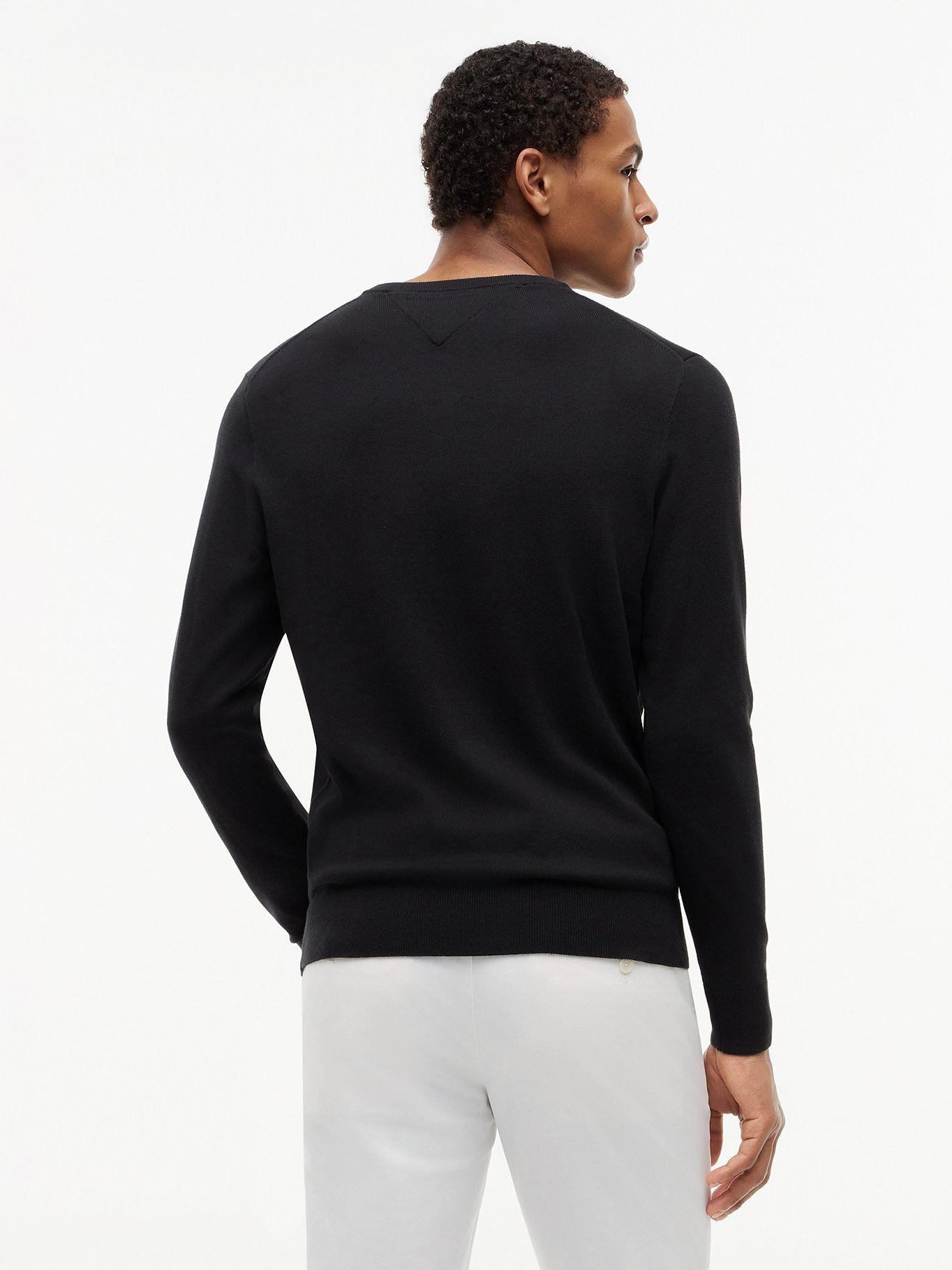 Sweater Essential Con Cuello V Tommy Hilfiger Negro-2