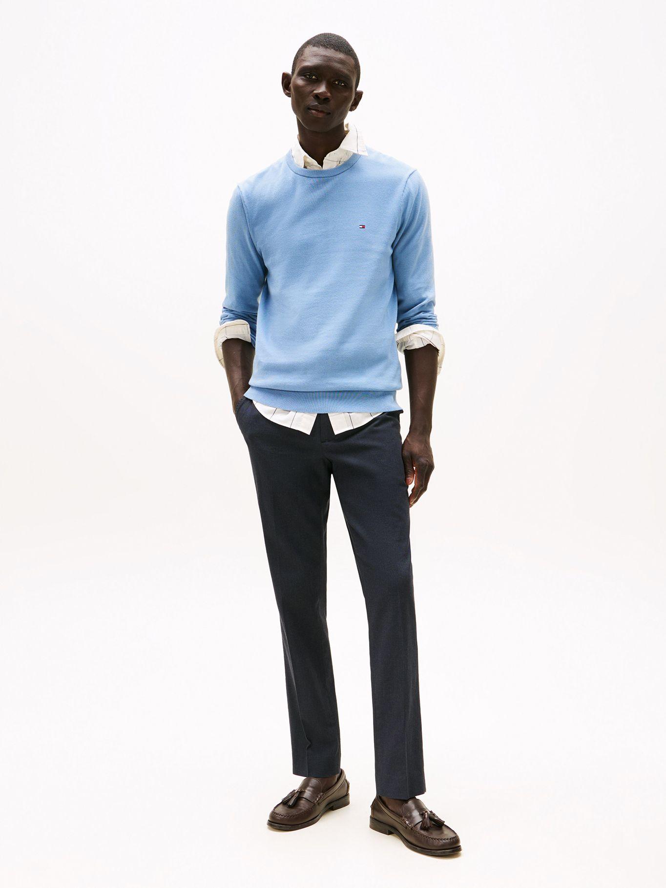 Sweater Essential C/Neck Celeste Tommy Hilfiger-1