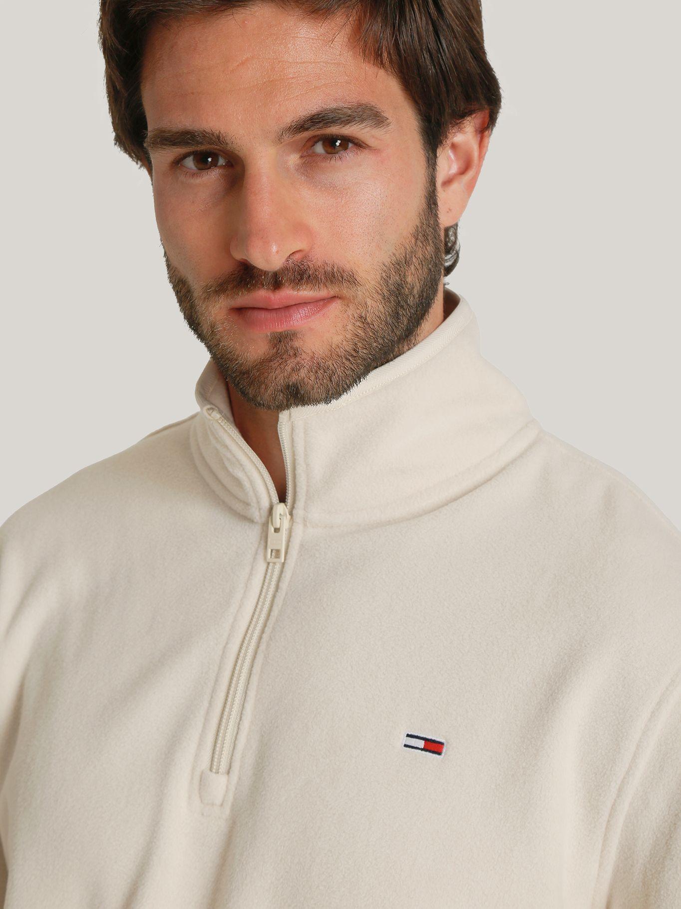Polerón Solid Con Medio Cierre Beige Tommy Hilfiger-2