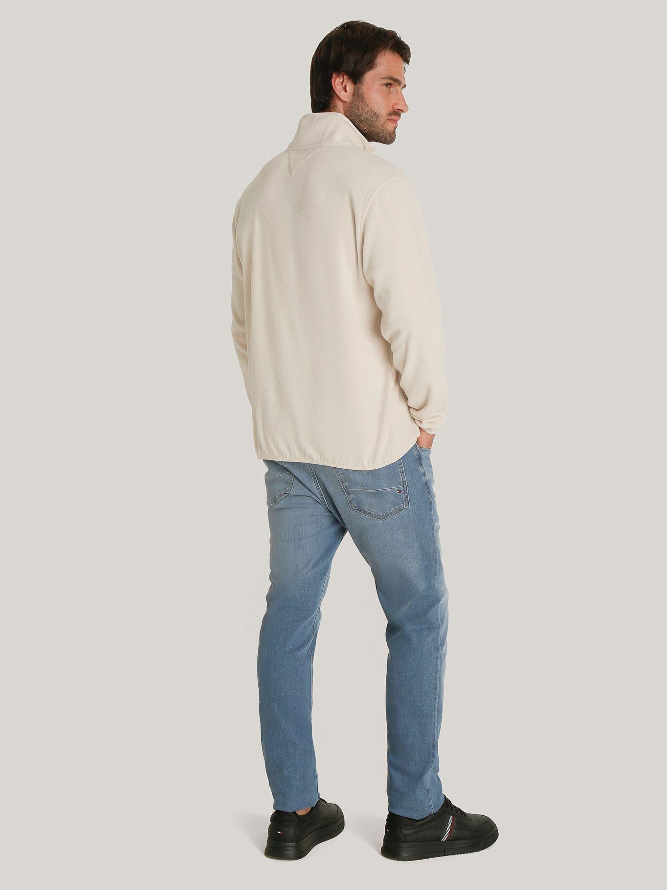 Polerón Solid Con Medio Cierre Beige Tommy Hilfiger-3