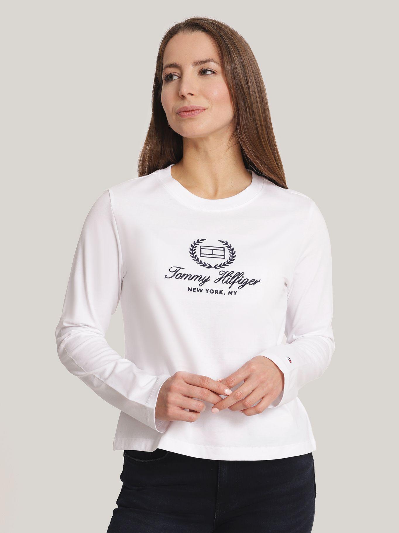 Polera Flag Logo Regular Fit Blanco Tommy Hilfiger-0