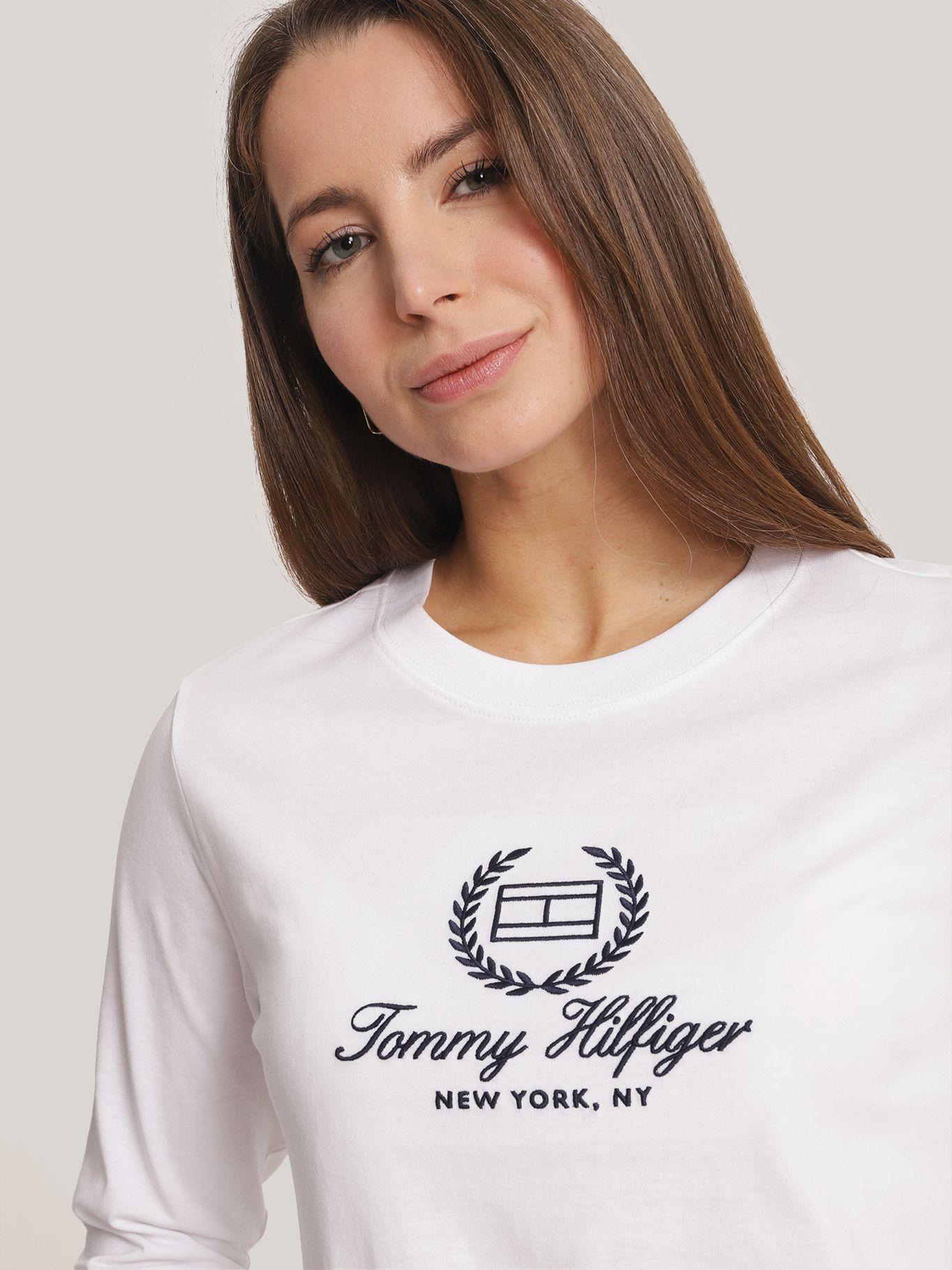 Polera Flag Logo Regular Fit Blanco Tommy Hilfiger-3